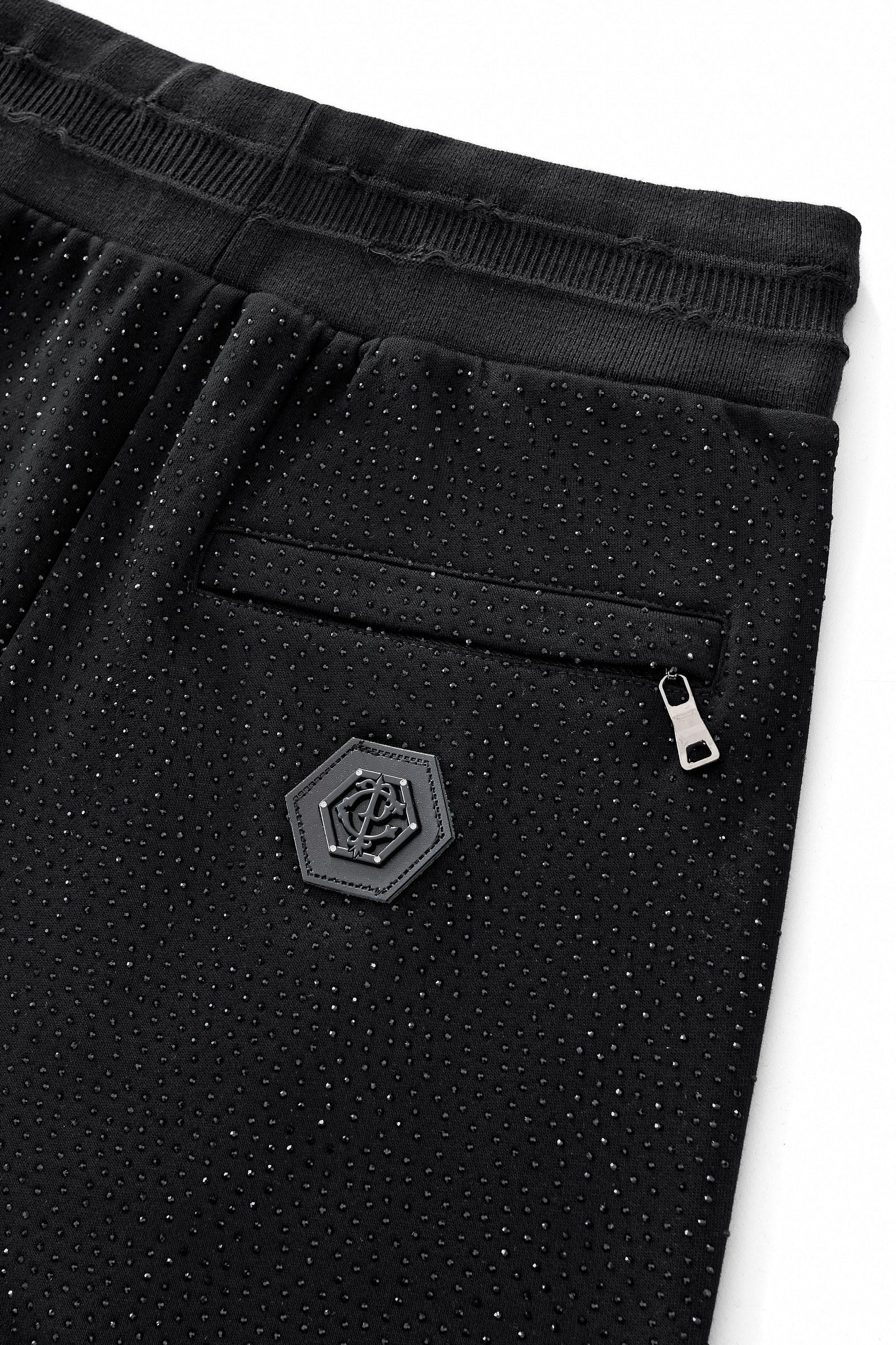 Radiant Grid Stone Short set – Century Penthouse BLACK/BLACK