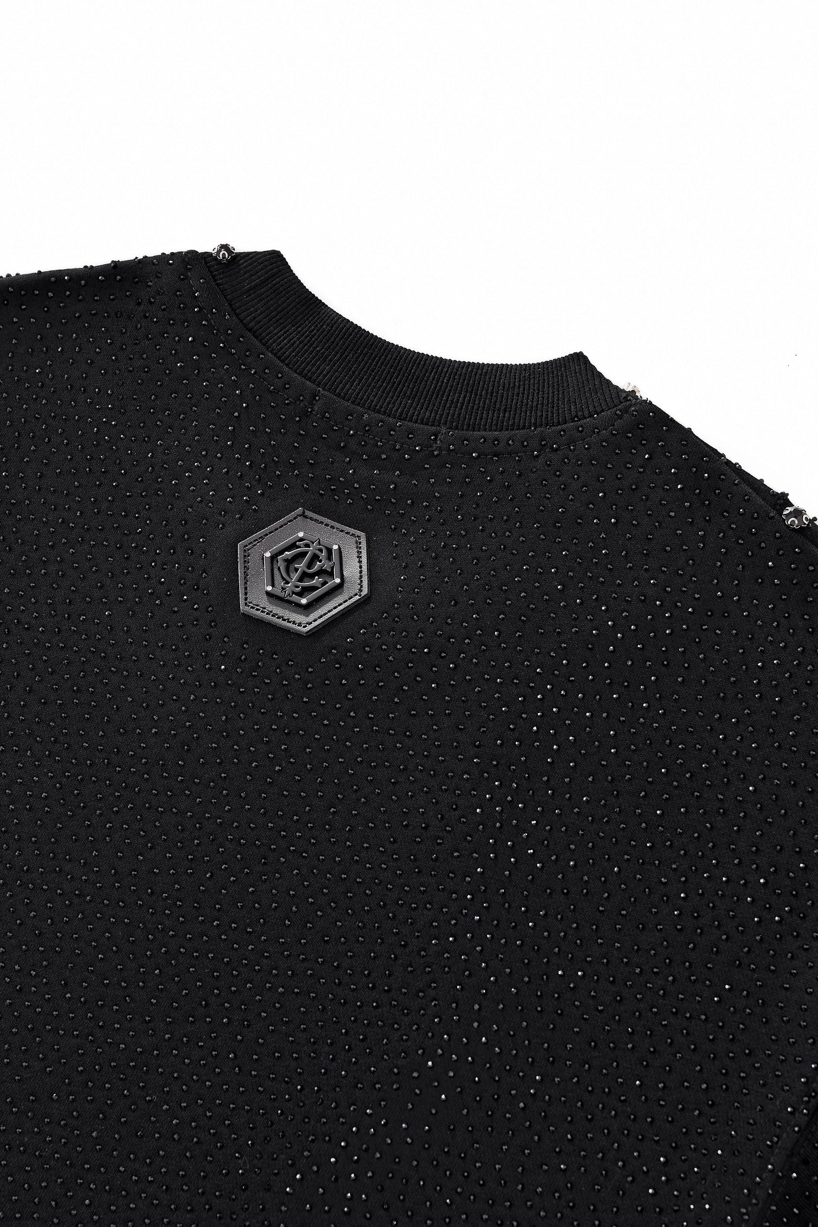 Radiant Grid Stone Short set – Century Penthouse BLACK/BLACK