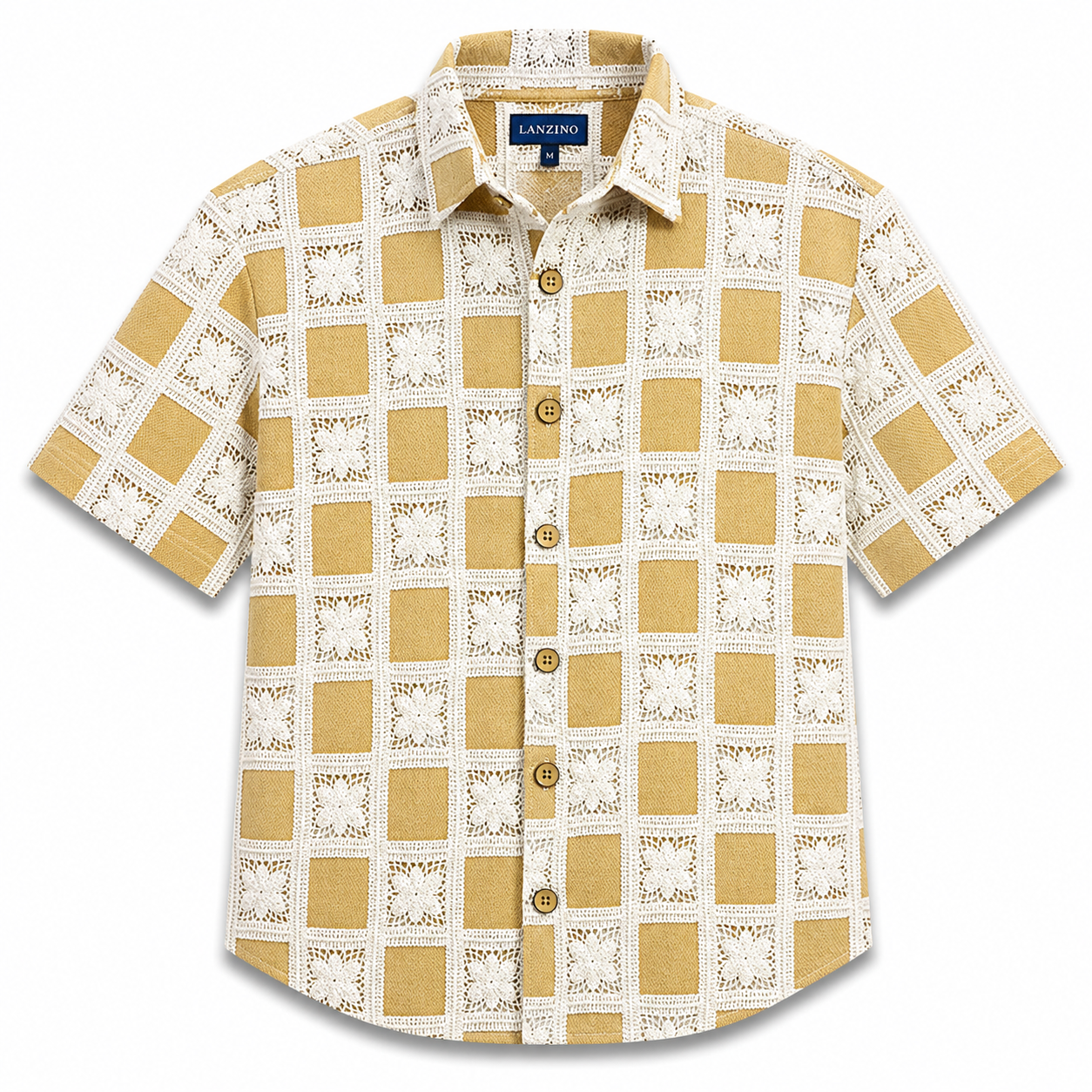 Lanzino Luxe Men's Shirt - Honey Oatmeal