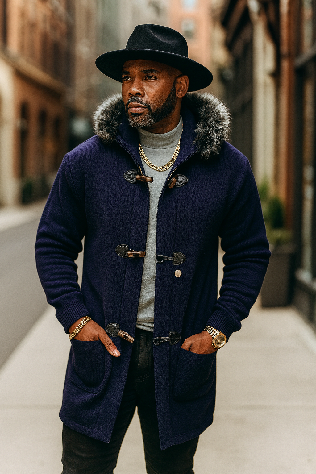 OIM "Lexington" Zip up Sweater (Navy)