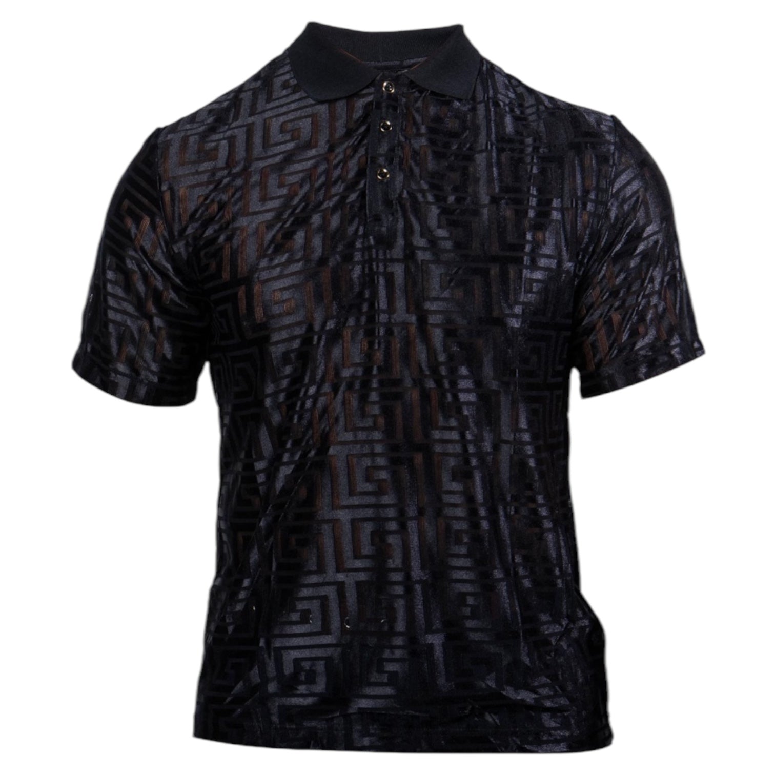 Prestige Digital Graphic Polo (Black) 533