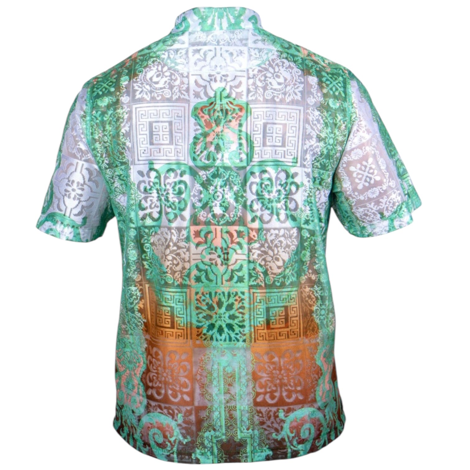 Prestige Lace Printed Shirt (Mint) 506
