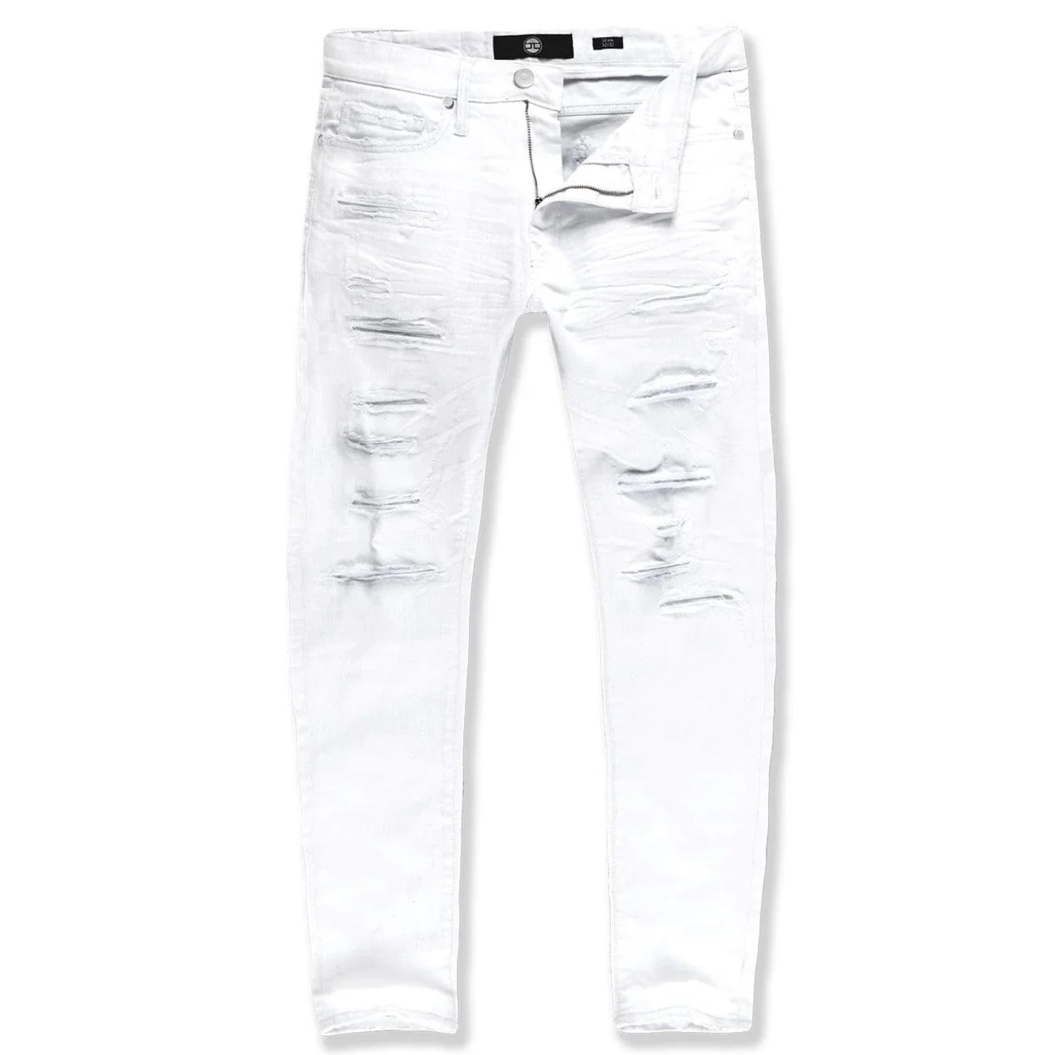 Jordan Craig Collins Straight Fit Distressed Jeans Men's – White JC990R