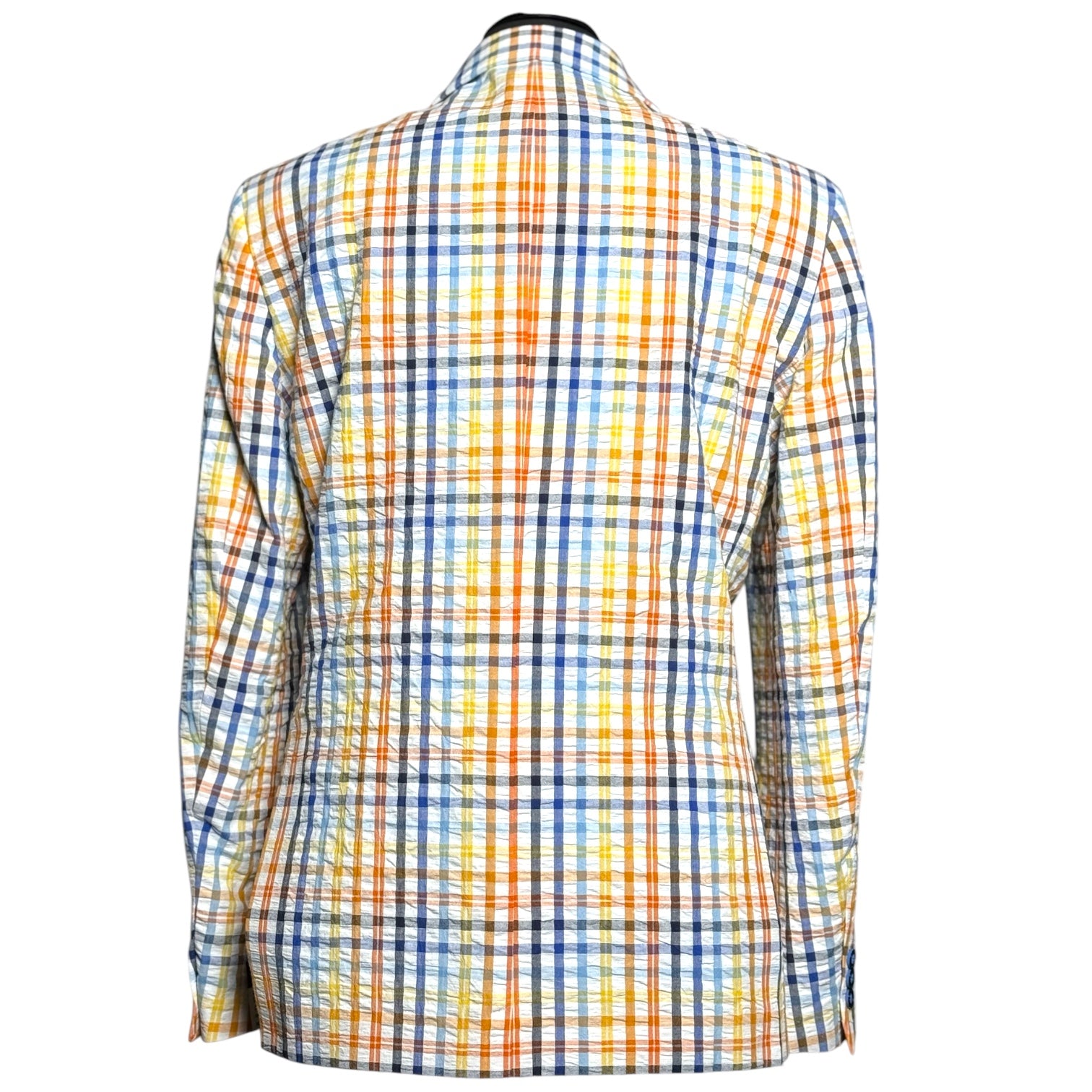 Inserch Seersucker "Countach" Blazer (Blue Multi)