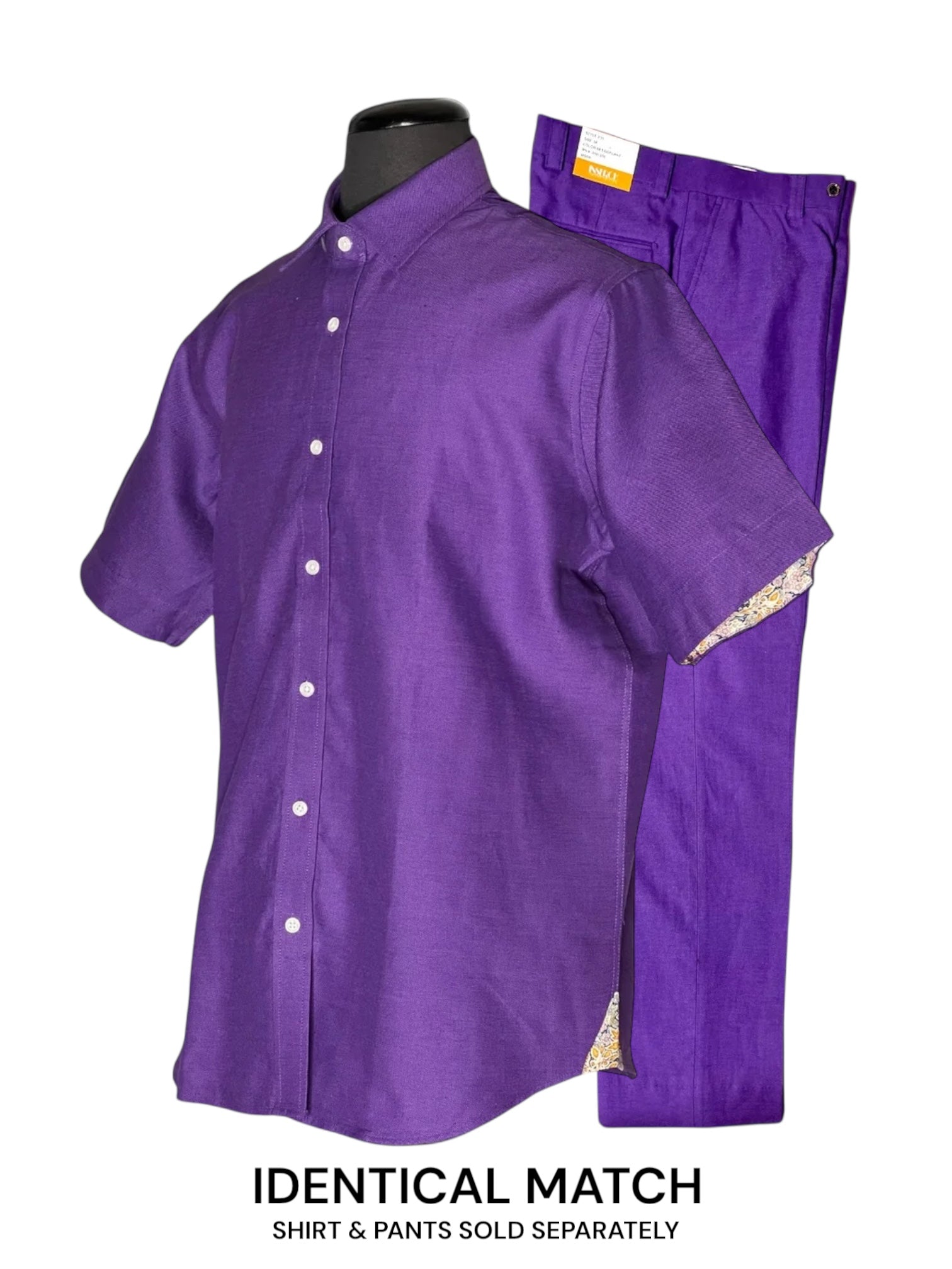 Inserch Linen S/S Shirt (Eggplant) 717