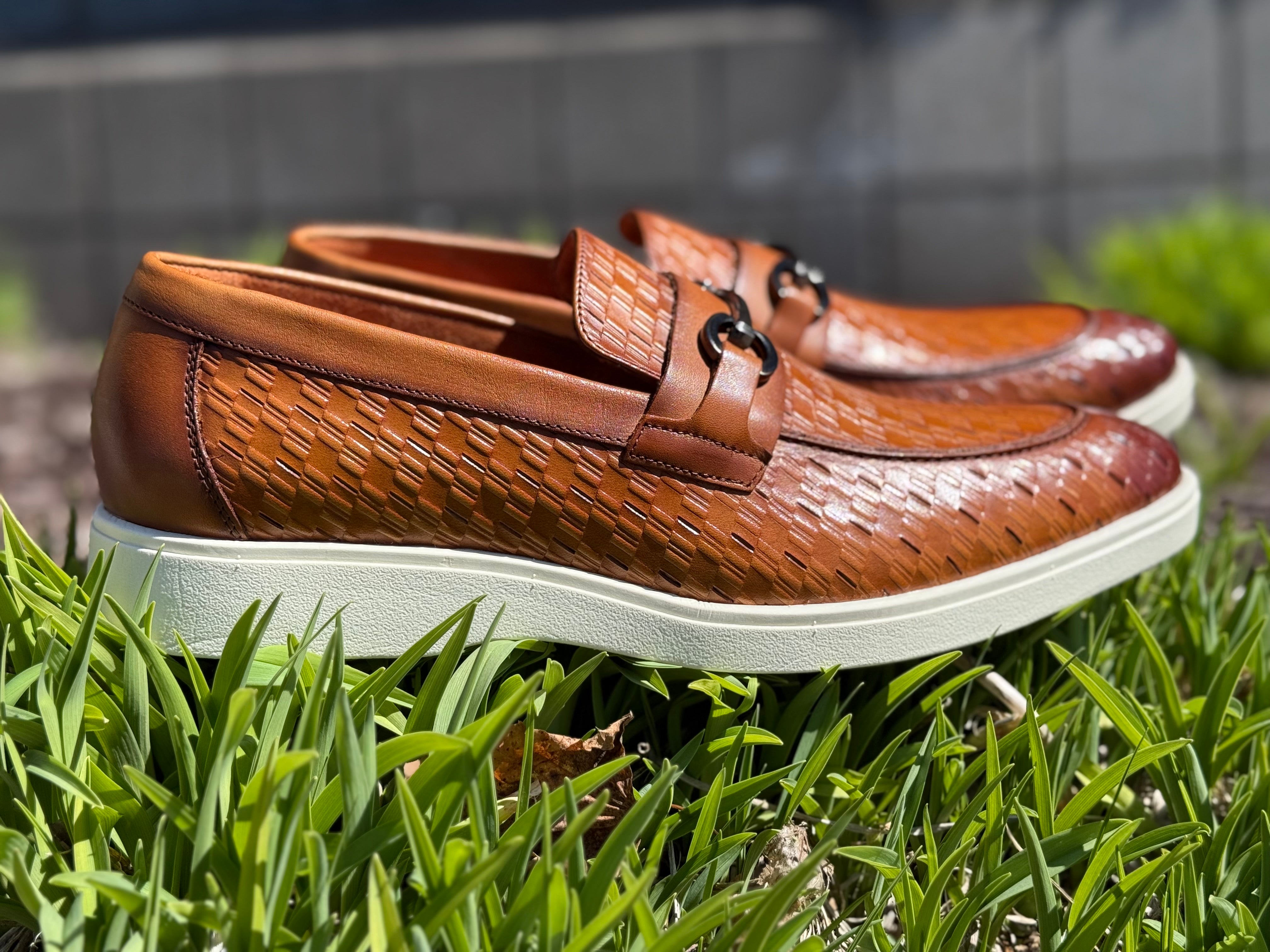 Stacy Adams Slip on Loafer (Tan)