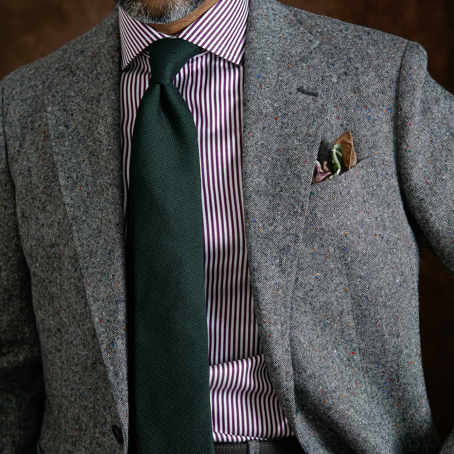 Foresta - Green Silk Grenadine Tie