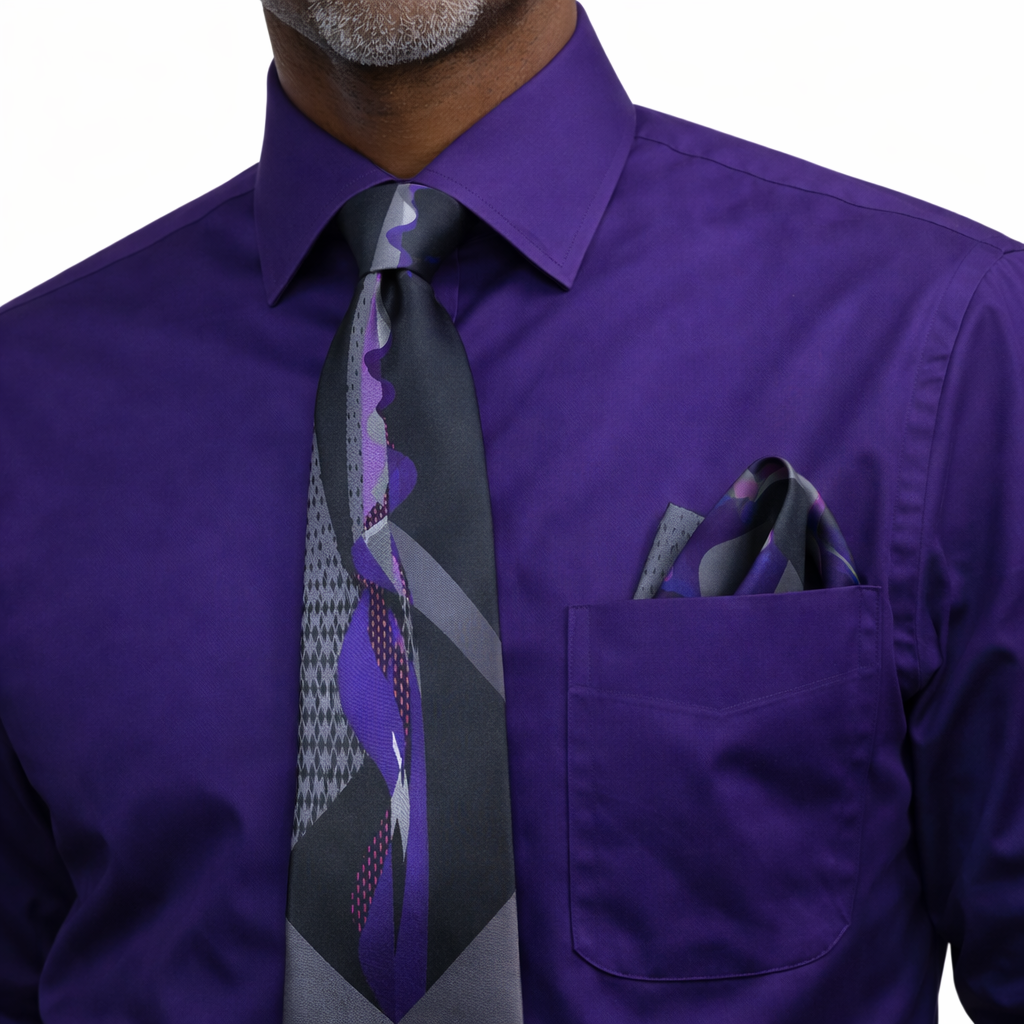 Rossi Man Tie & Pocket Round Set – RMR359-2