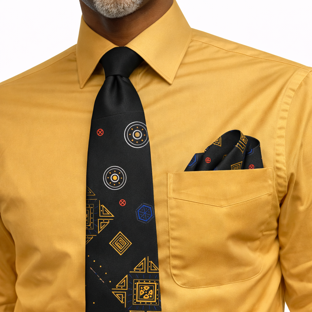 Rossi Man Tie & Pocket Round Set – RMR451-3