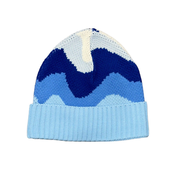 Brooks Beanie Hat (Blue/White) OIM