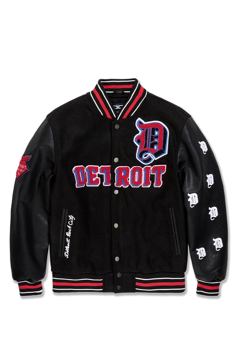 Jordan Craig Men's Wool Bomber Jacket – Black Red