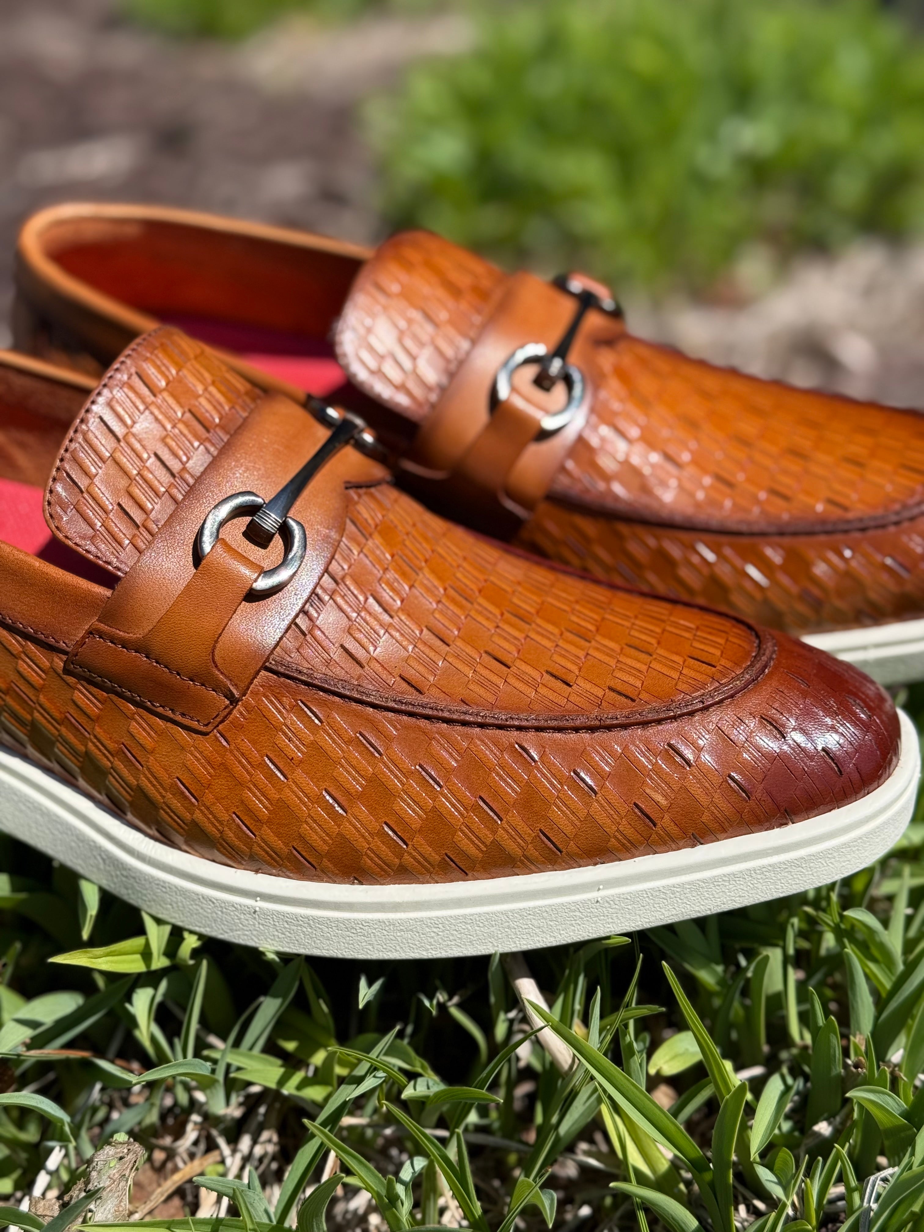 Stacy Adams Slip on Loafer (Tan)