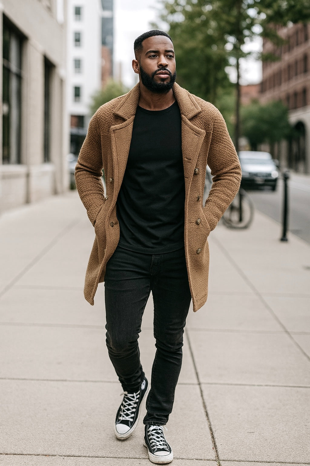 Lcr DB 3/4 Length Sweater (Tan)