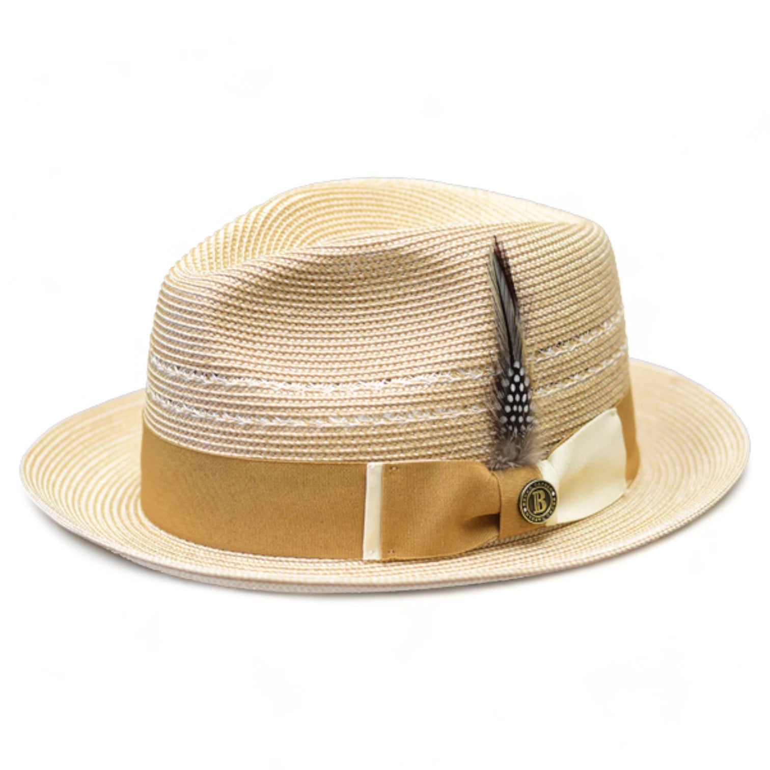 Bruno Capelo Straw Hat "Ricardo" (Ivory/Cognac) SG