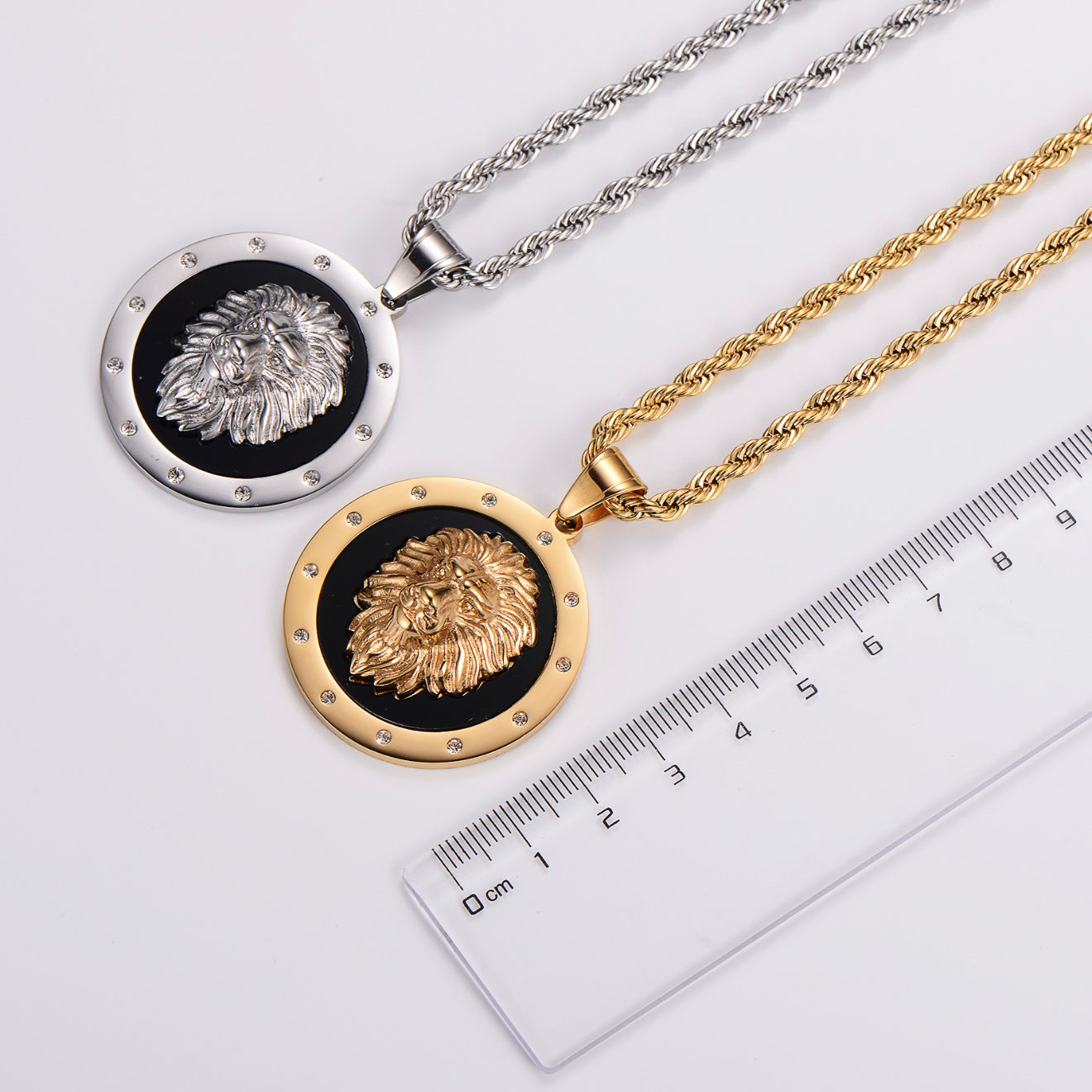 KALIKO "Lion Plated" Rope Chain + Pendant (Silver) 499