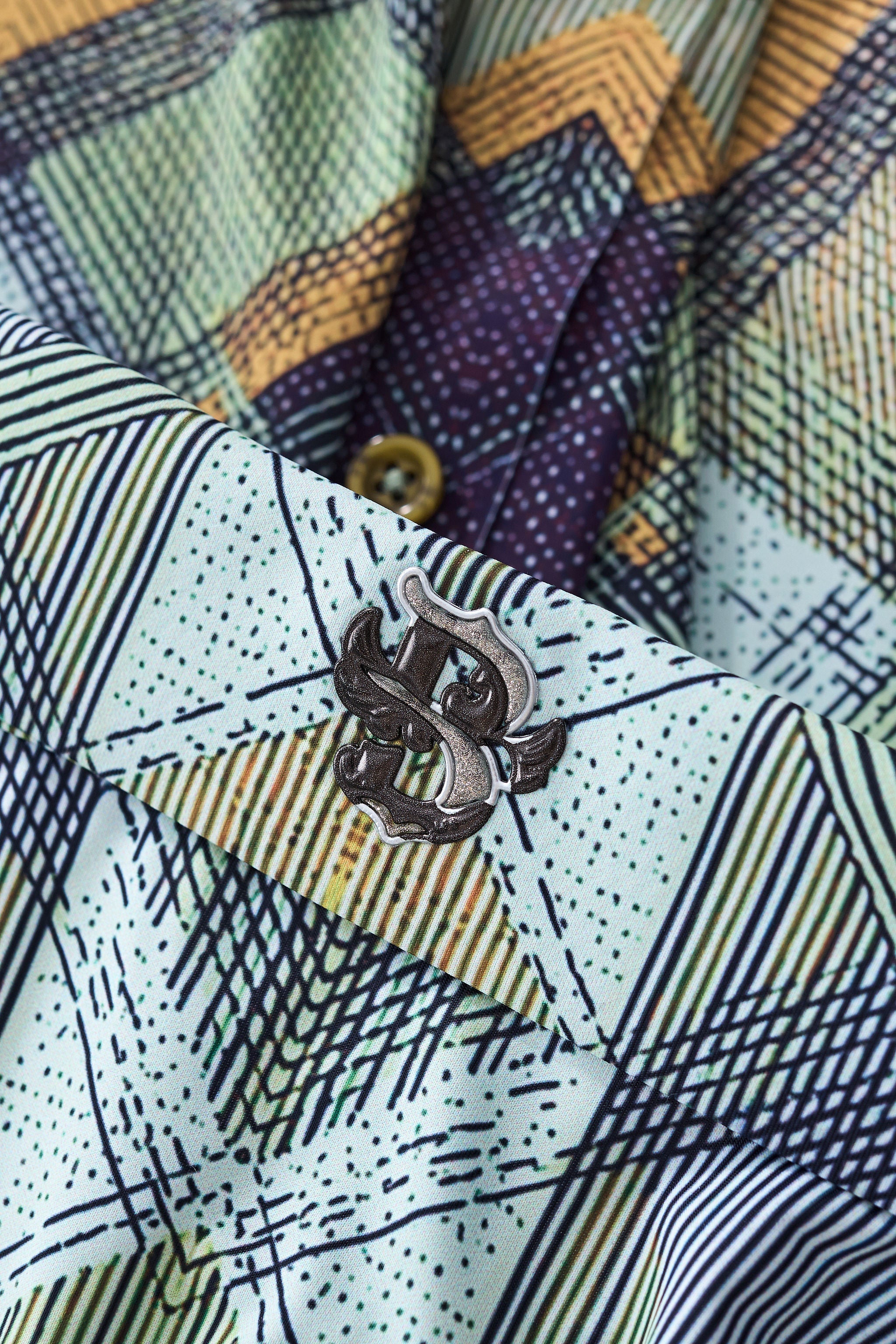 Diamond Plaid Stretch Shirt – El Baron KHAKI