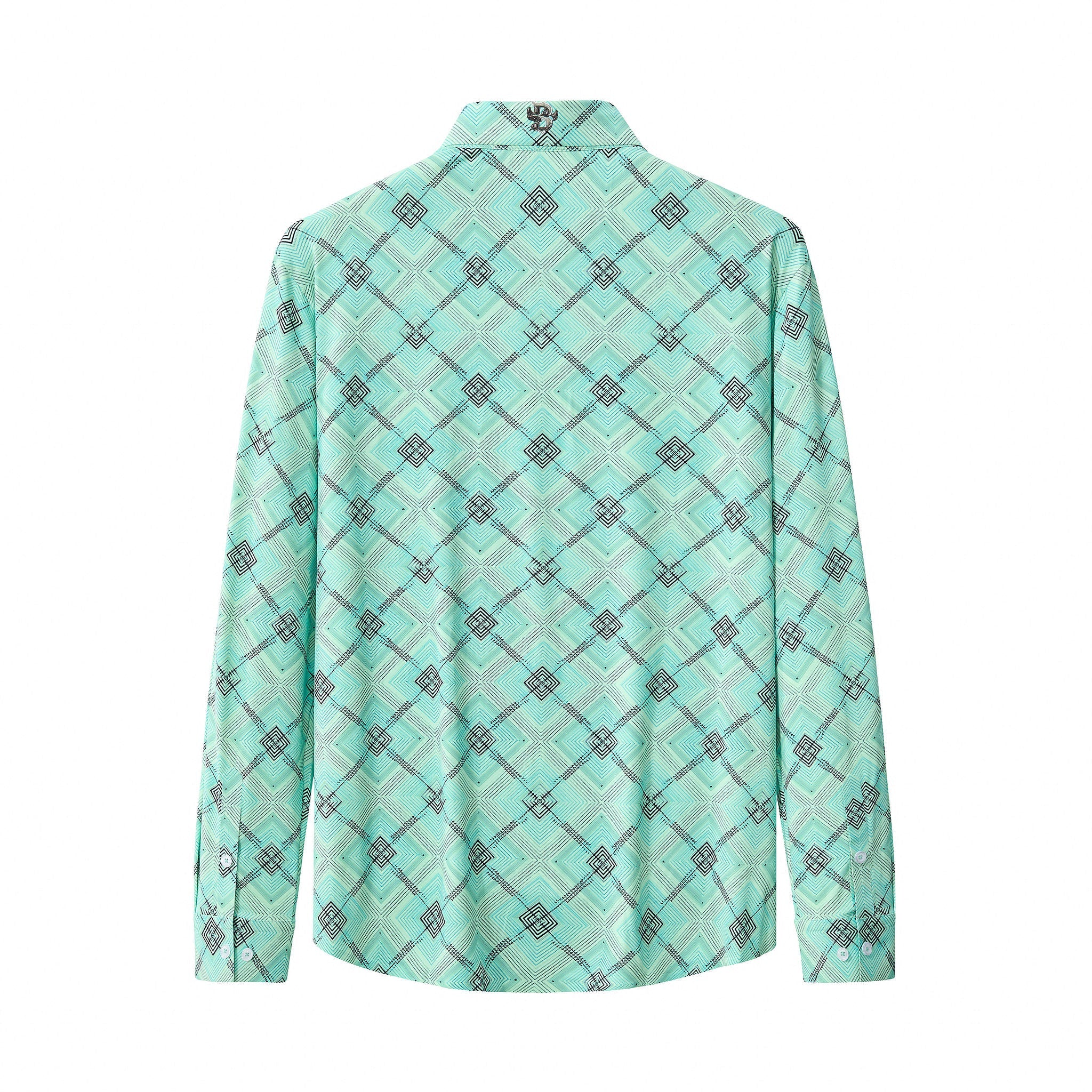 Geometric Seamless Shirt – El Baron PISTACHIO