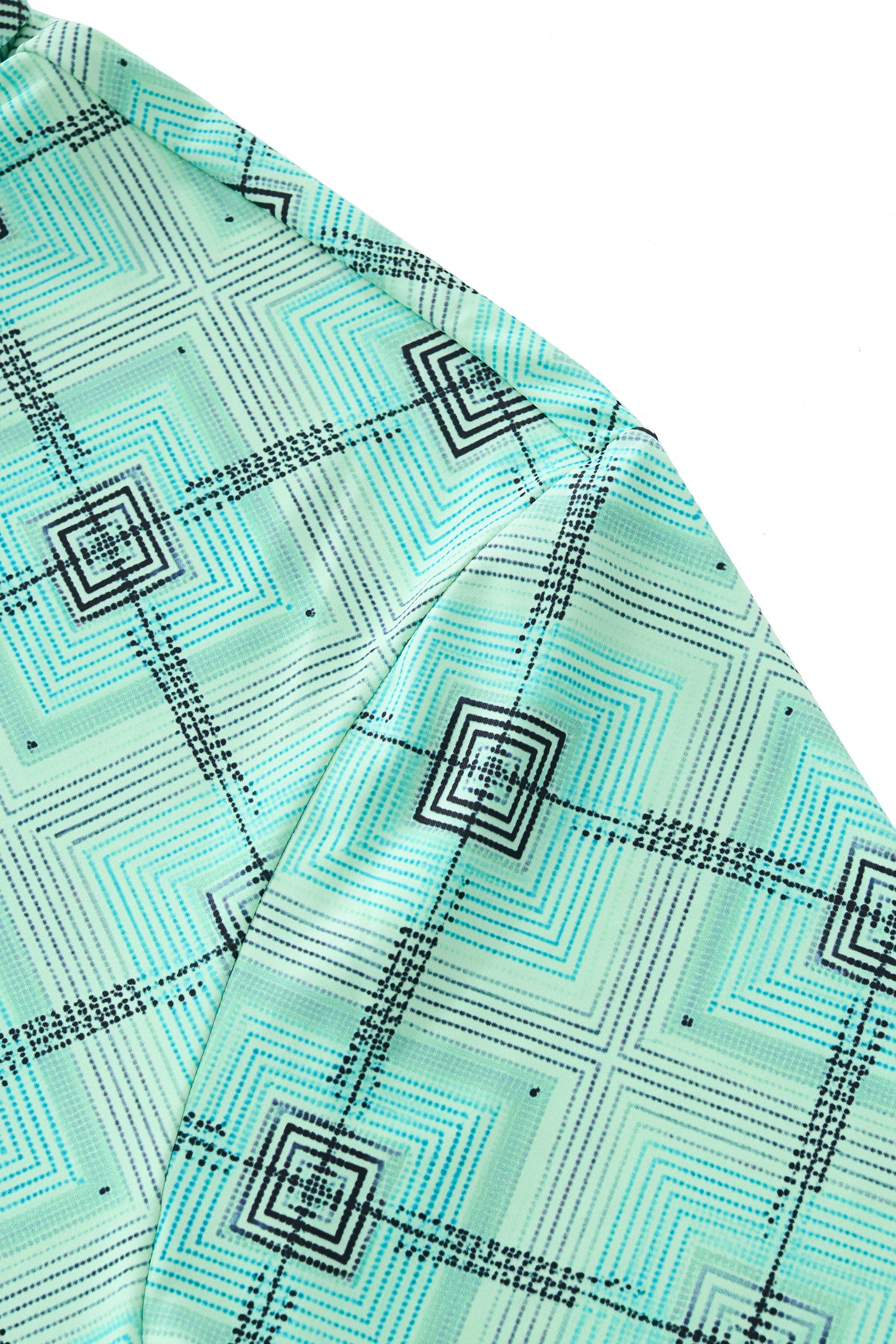 Geometric Seamless Shirt – El Baron PISTACHIO