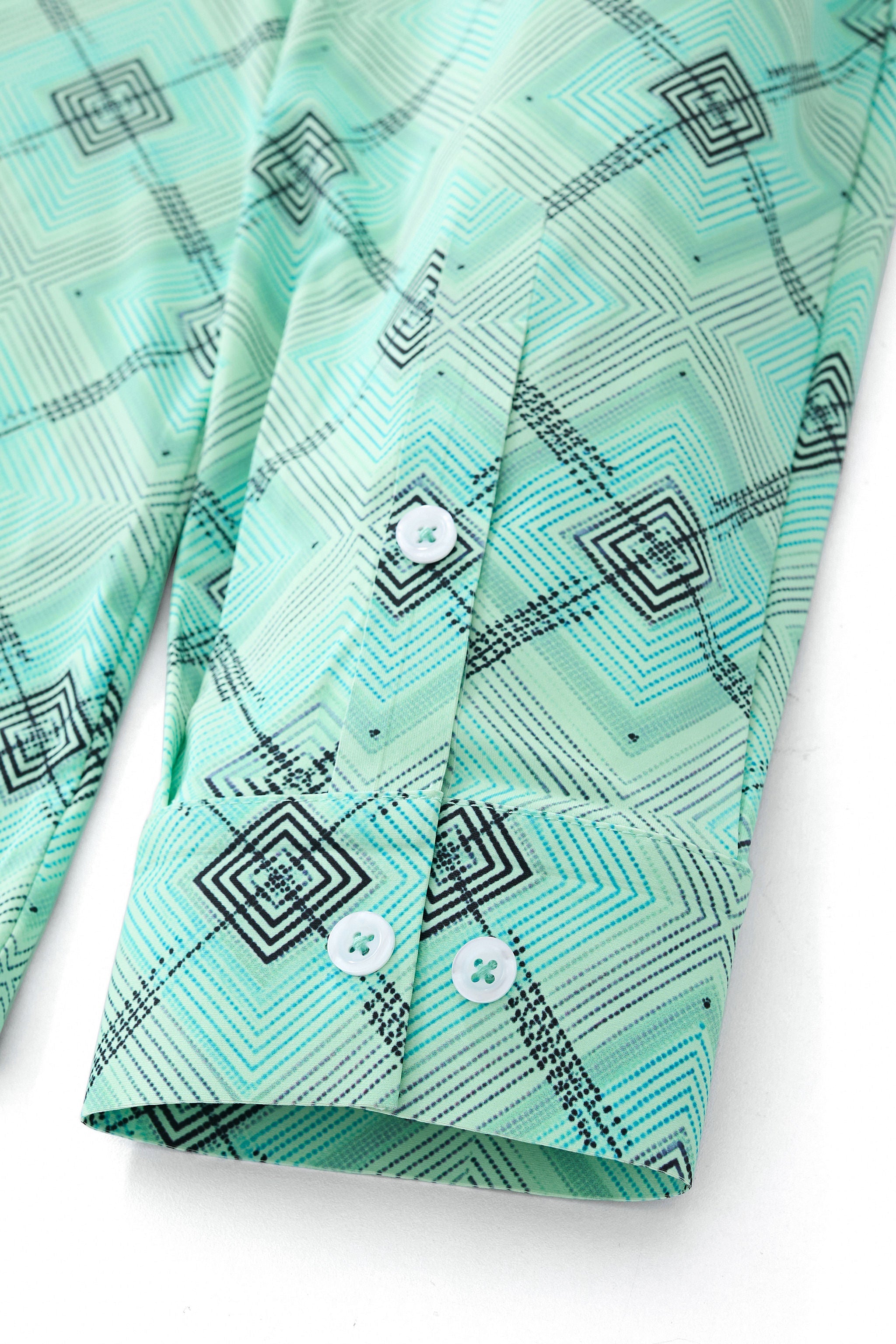 Geometric Seamless Shirt – El Baron PISTACHIO