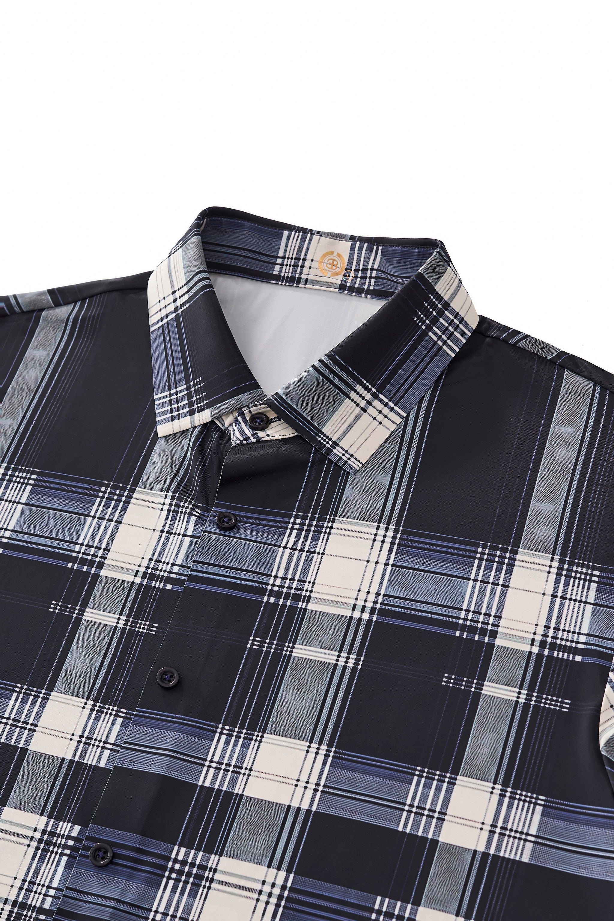 Heritage Plaid Stretch Woven Shirt-El Baron NAVY