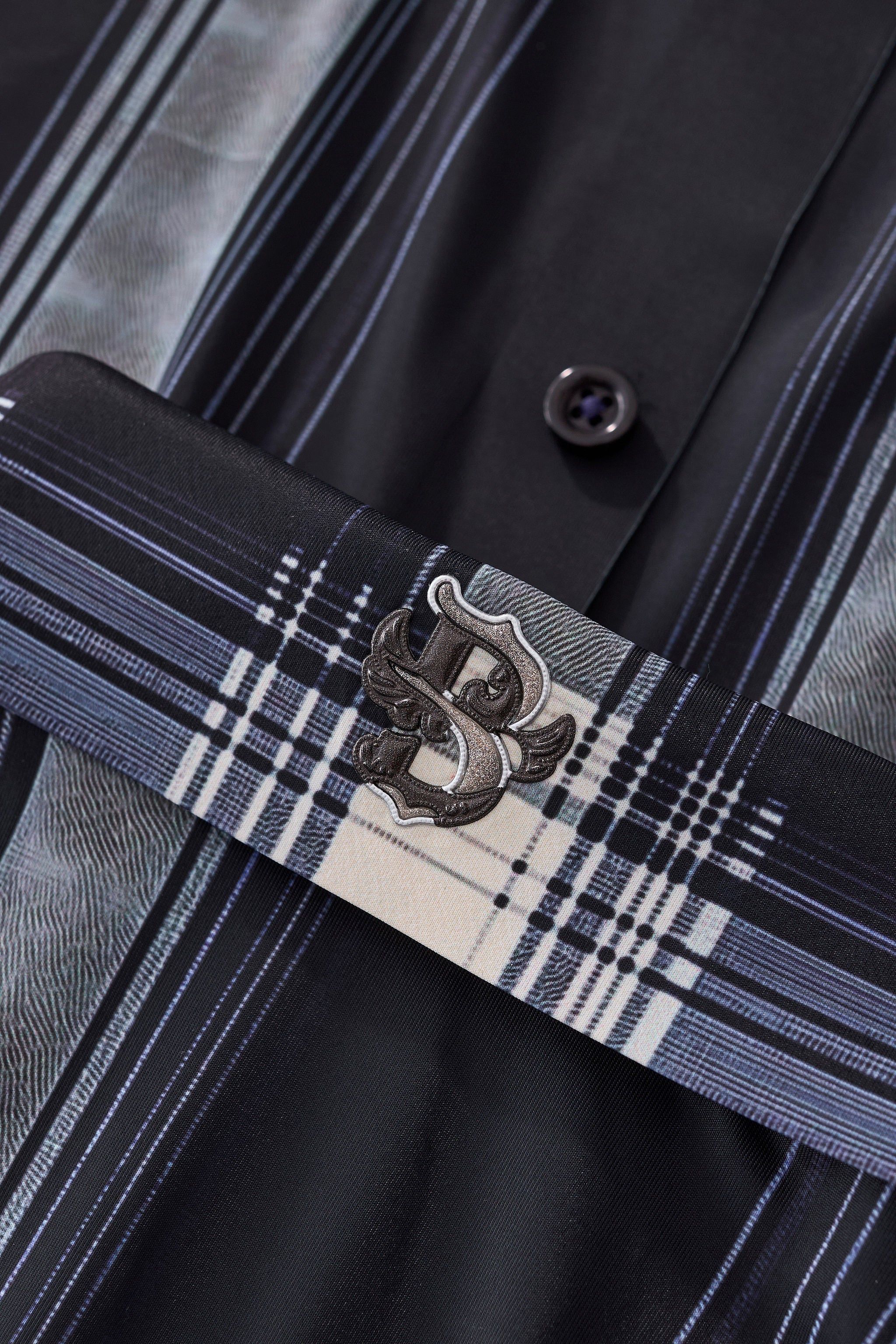 Heritage Plaid Stretch Woven Shirt-El Baron NAVY