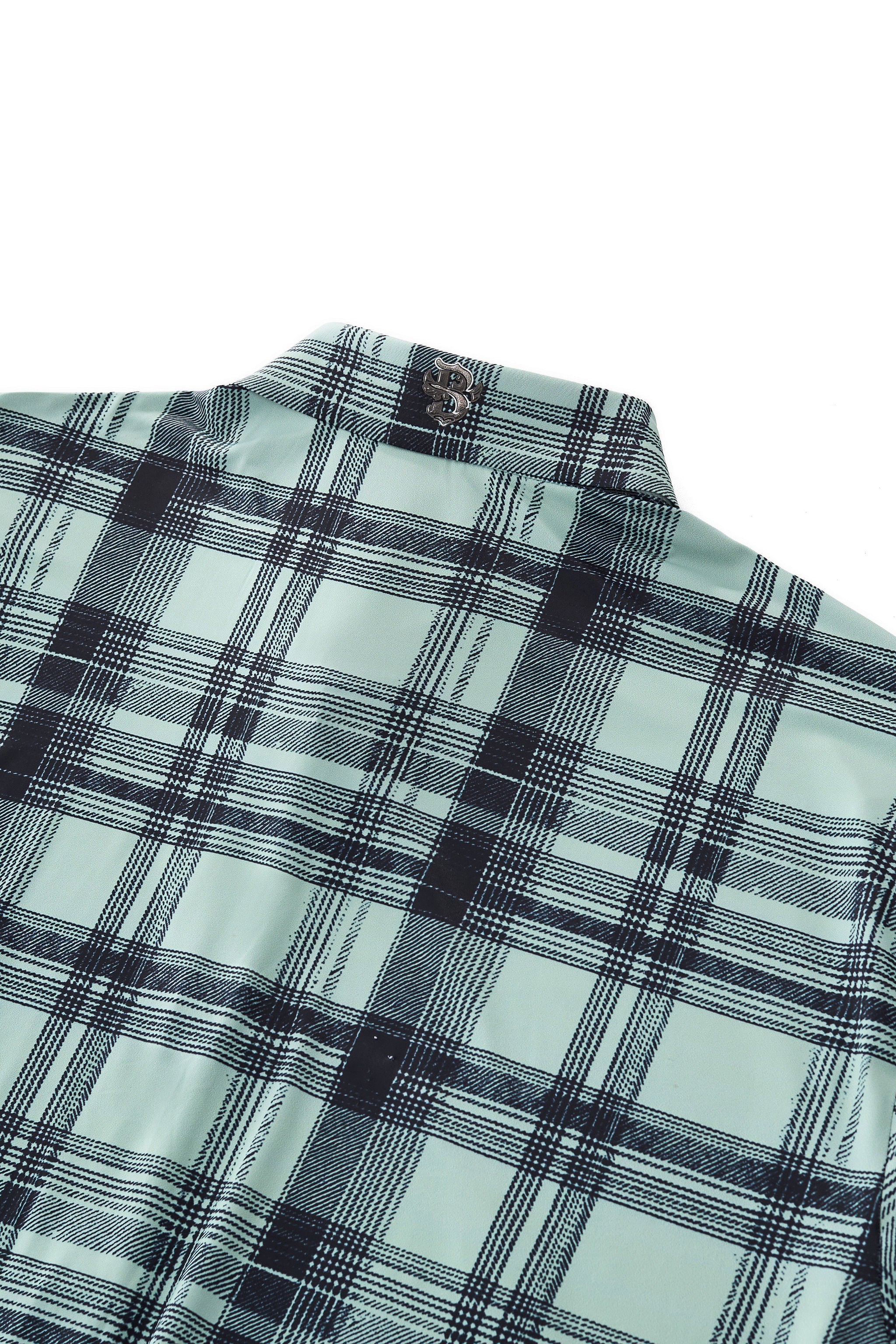 Seamless Plaid Stretch Shirt – El Baron GREEN