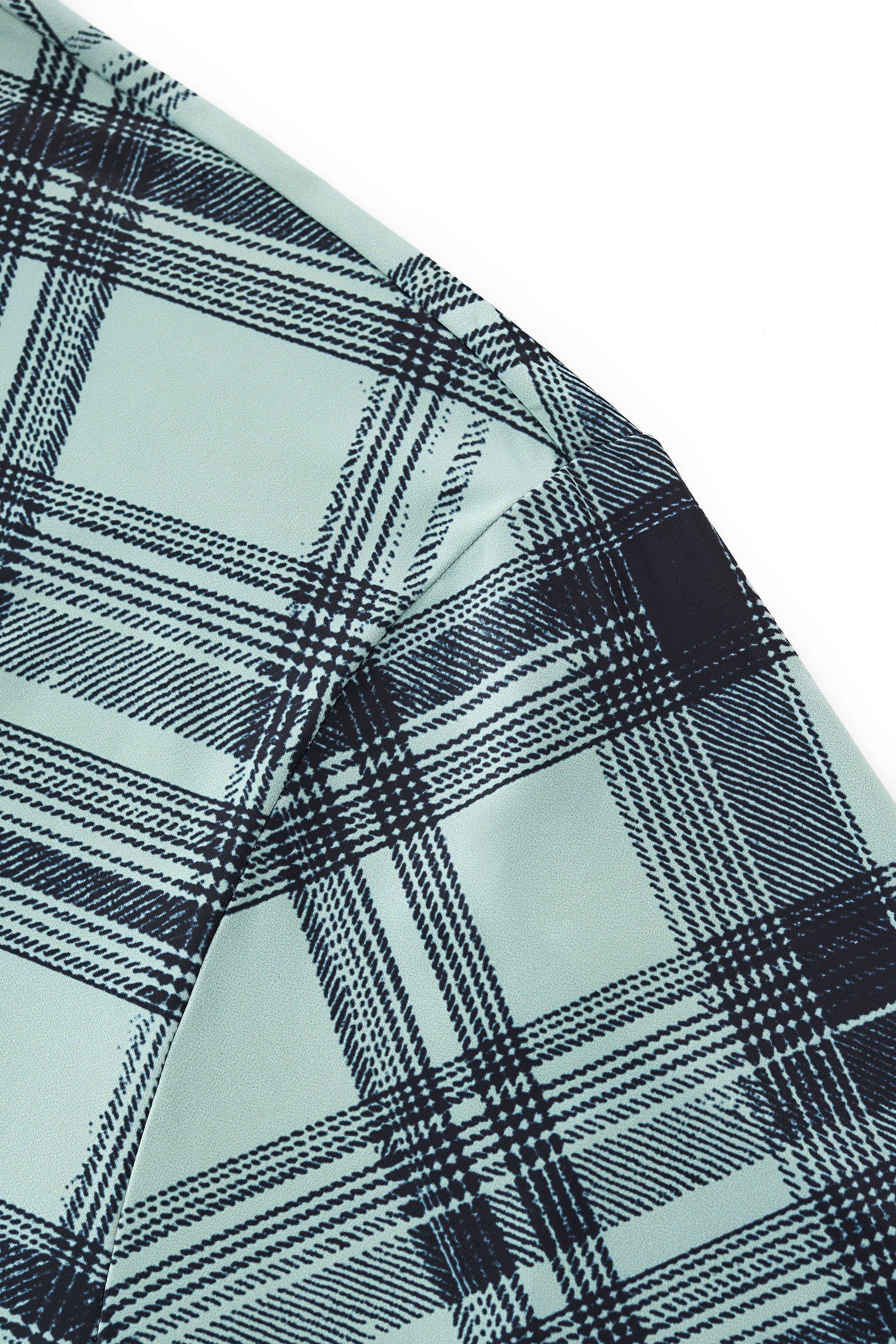 Seamless Plaid Stretch Shirt – El Baron GREEN