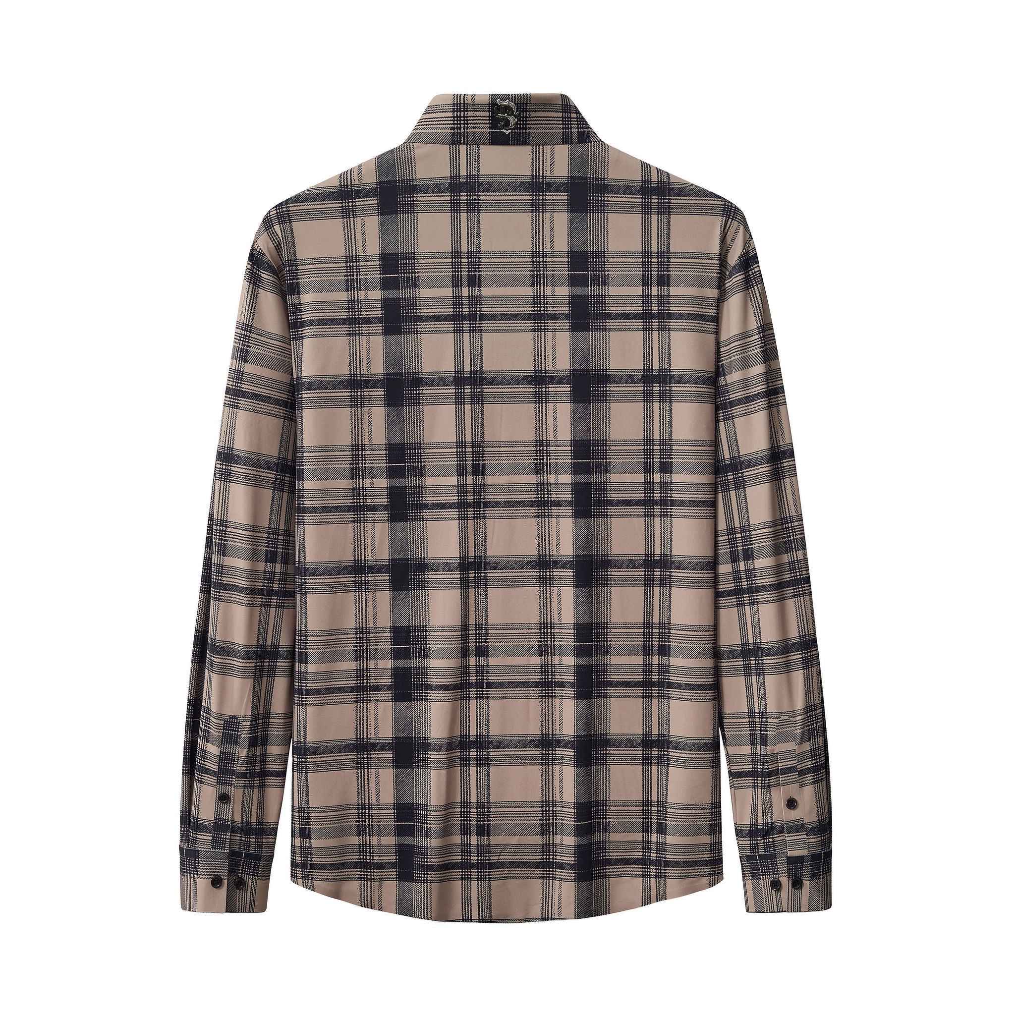 Seamless Plaid Stretch Shirt – El Baron KHAKI