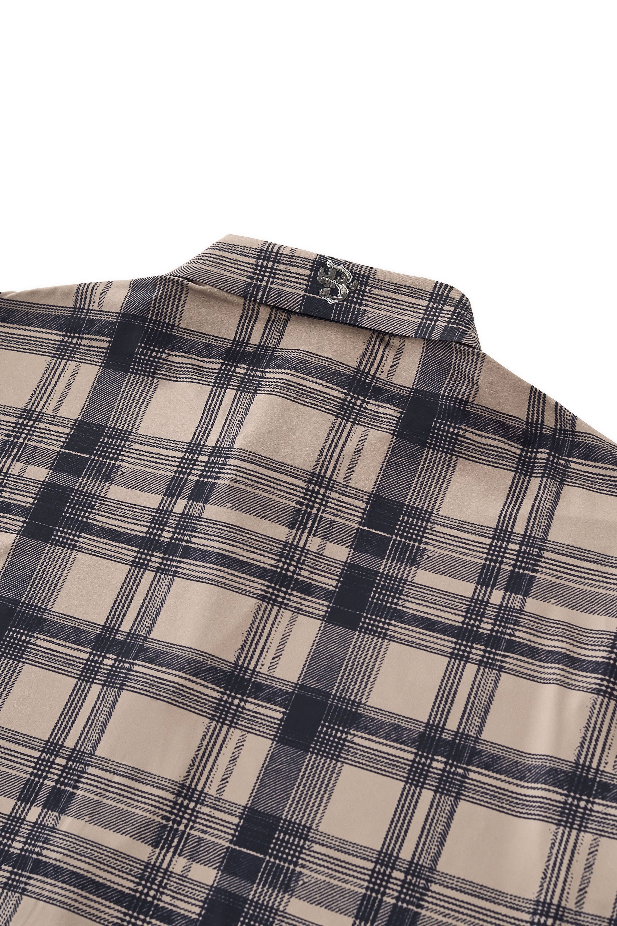 Seamless Plaid Stretch Shirt – El Baron KHAKI
