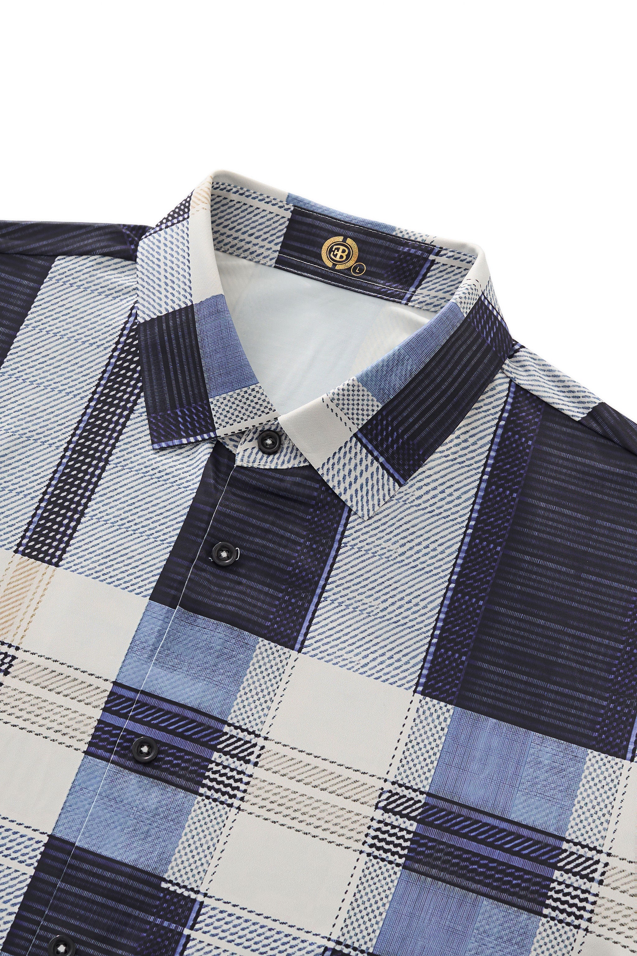 Seamless Plaid Stripe Shirt – El Baron BLUE