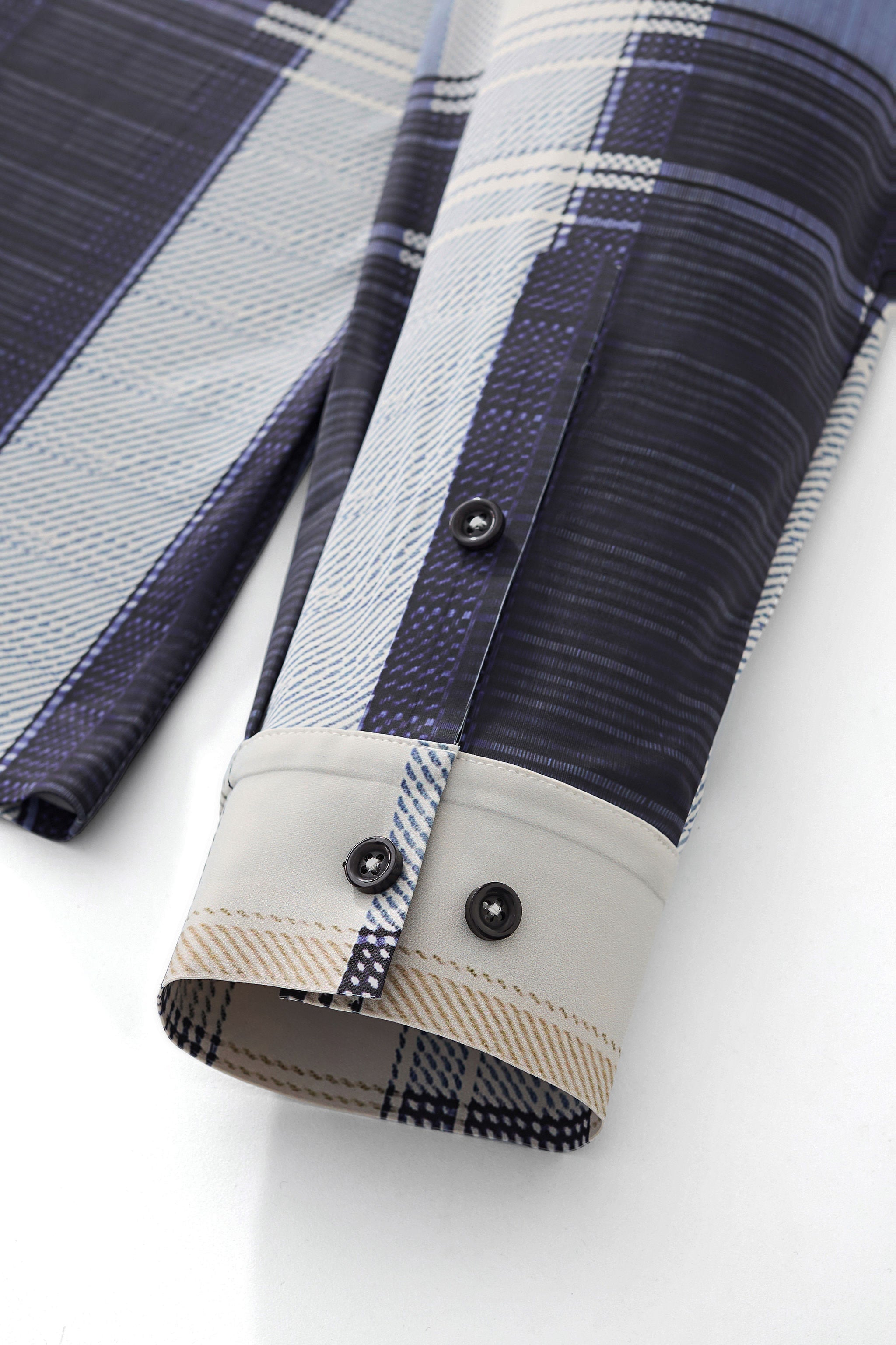 Seamless Plaid Stripe Shirt – El Baron BLUE