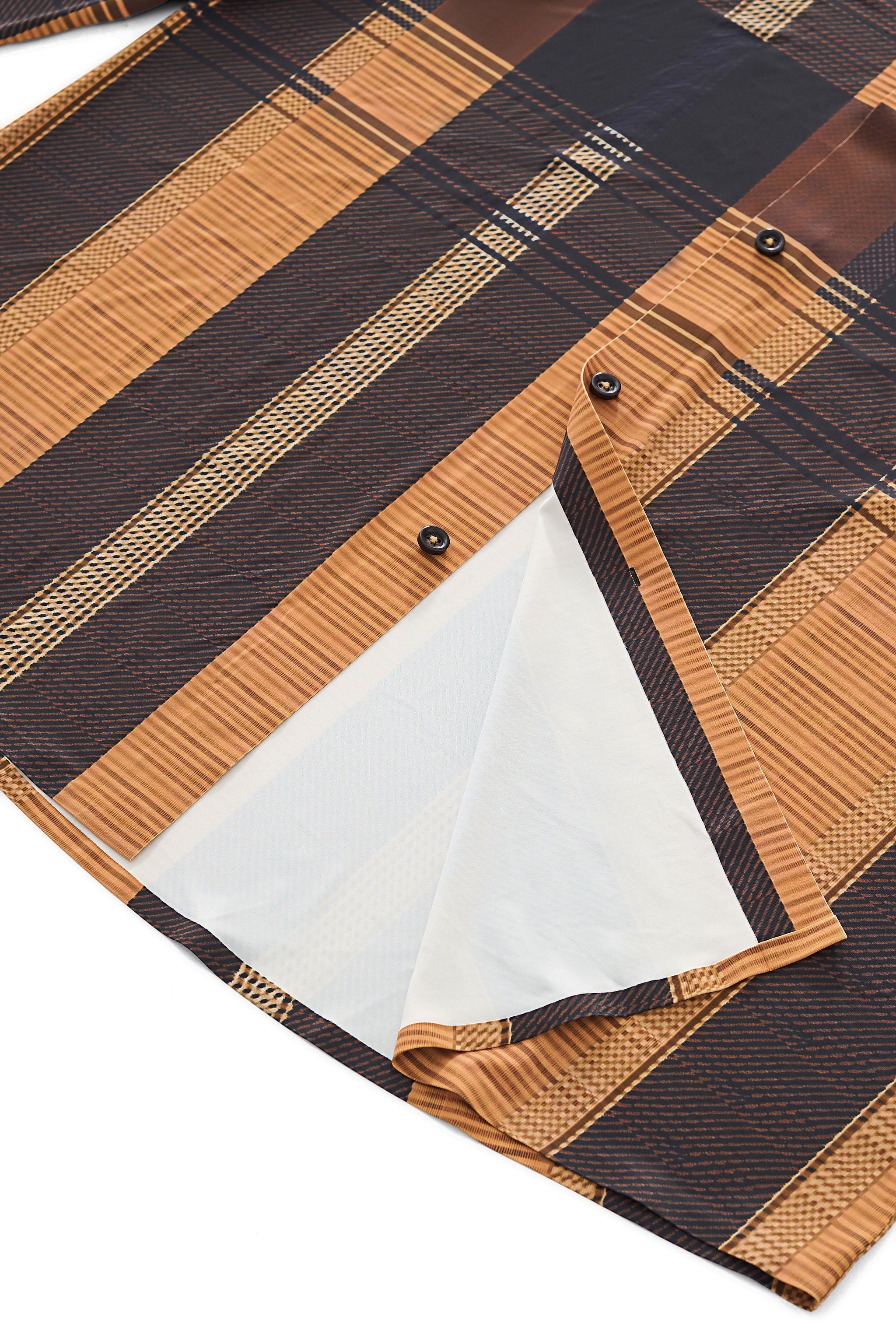 Seamless Plaid Stripe Shirt – El Baron CARAMEL