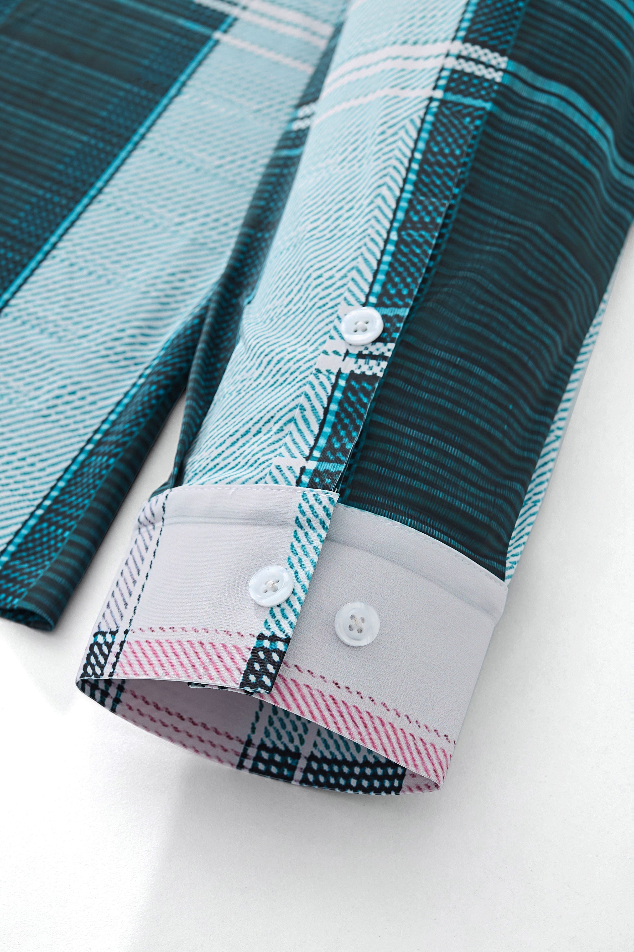 Seamless Plaid Stripe Shirt – El Baron GREEN