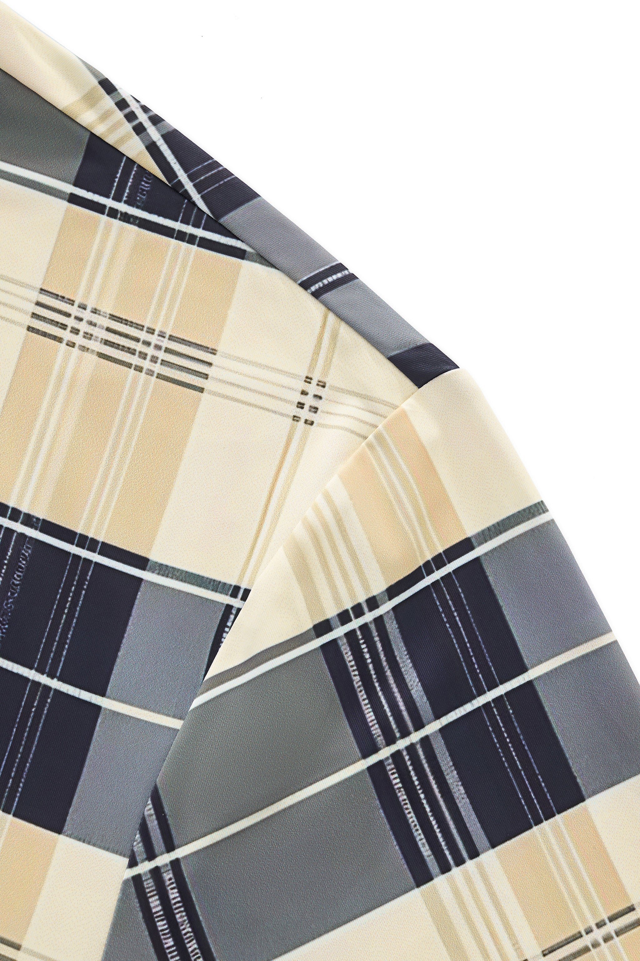 Seamless Classic Plaid Shirt – El Baron KHAKI