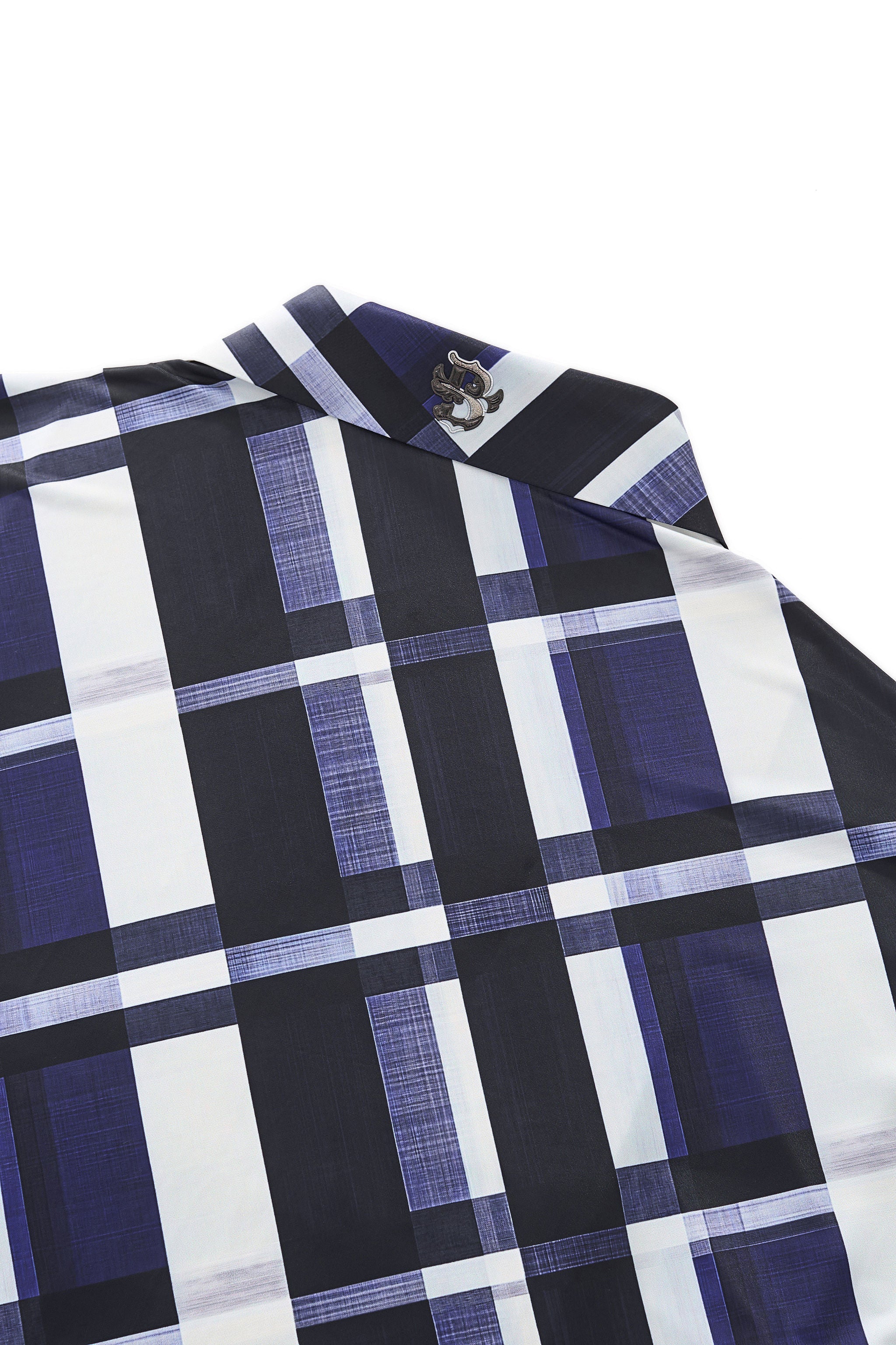 Seamless Bold Plaid Shirt – El Baron BLUE