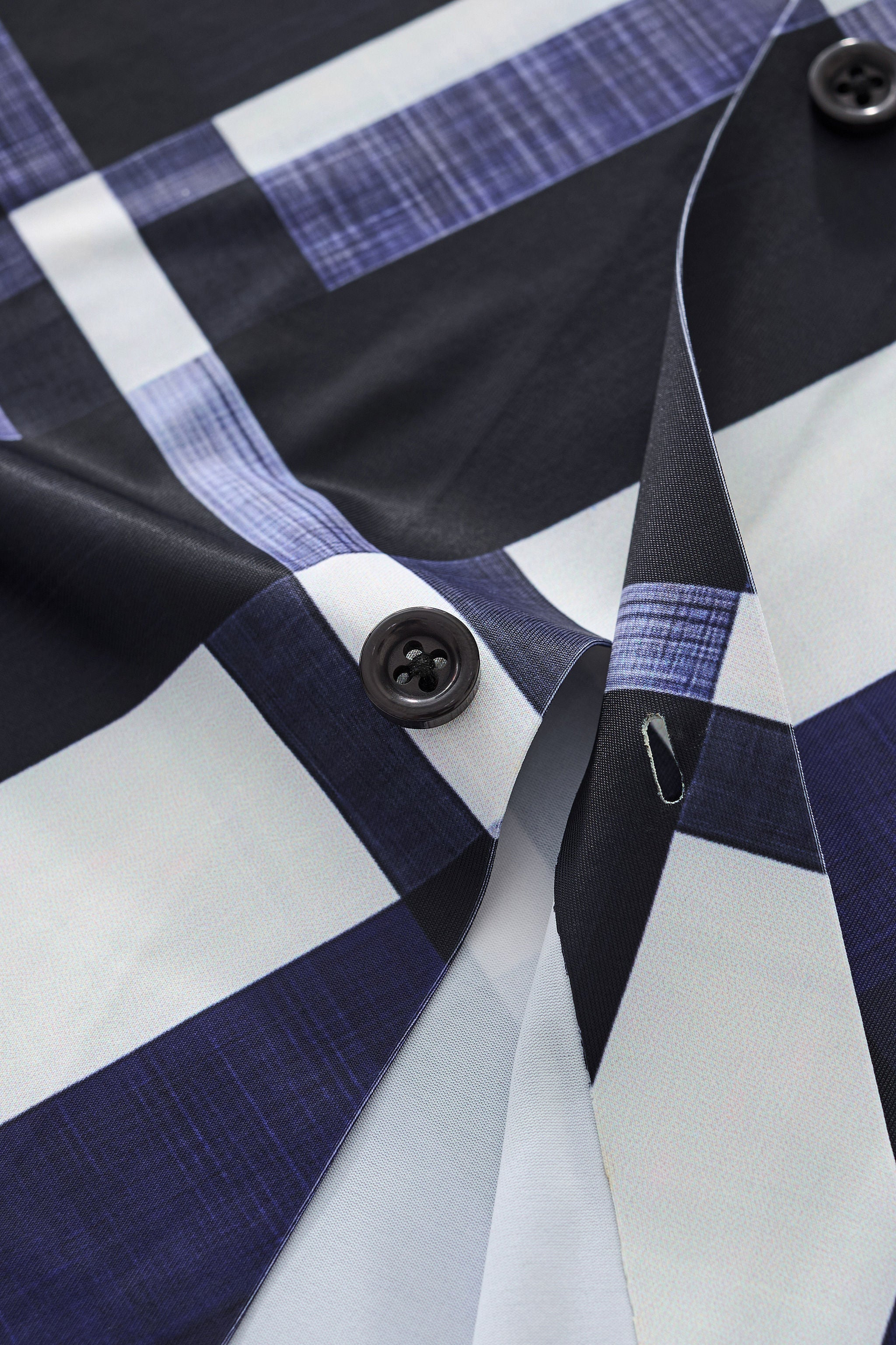 Seamless Bold Plaid Shirt – El Baron BLUE