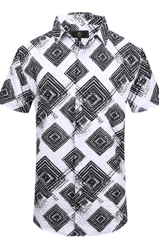 Mono Grid SS Shirt WHITE