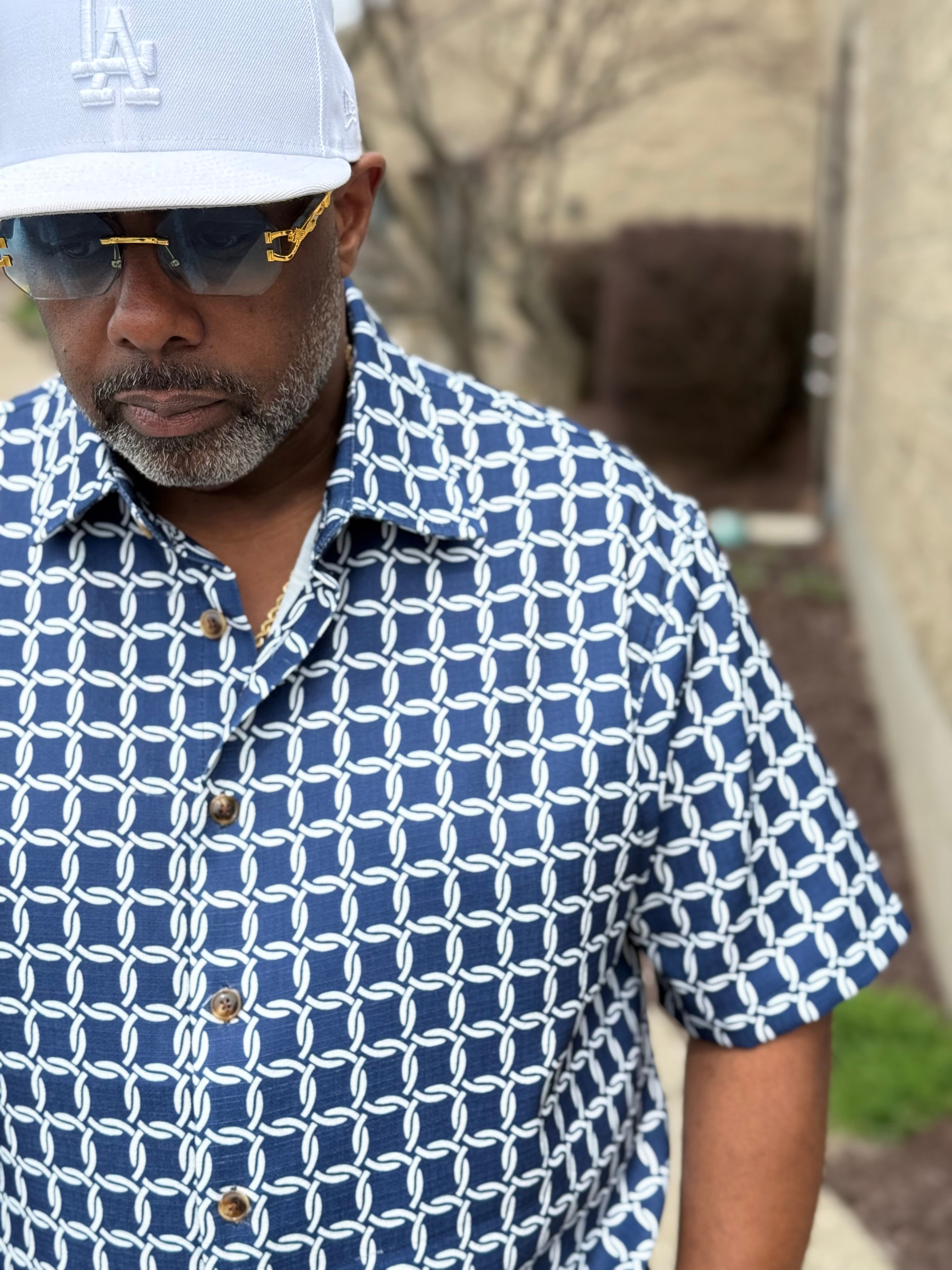 Lanzino Luxury Short Set (Navy) 220