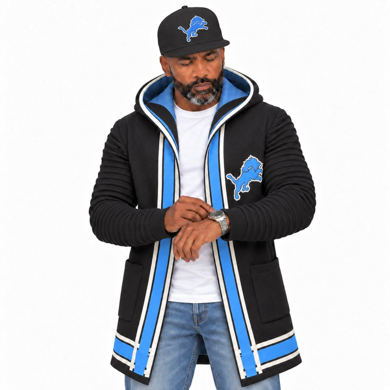 Detroit Limited Edition ¾-Length Sweater Jacket – OIM Black