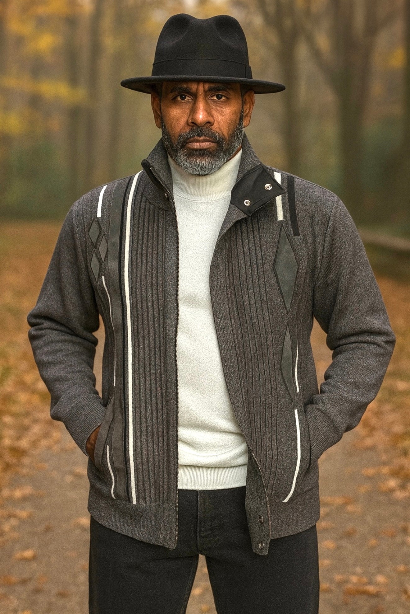 Silversilk Sweater Jacket (Grey) 11009