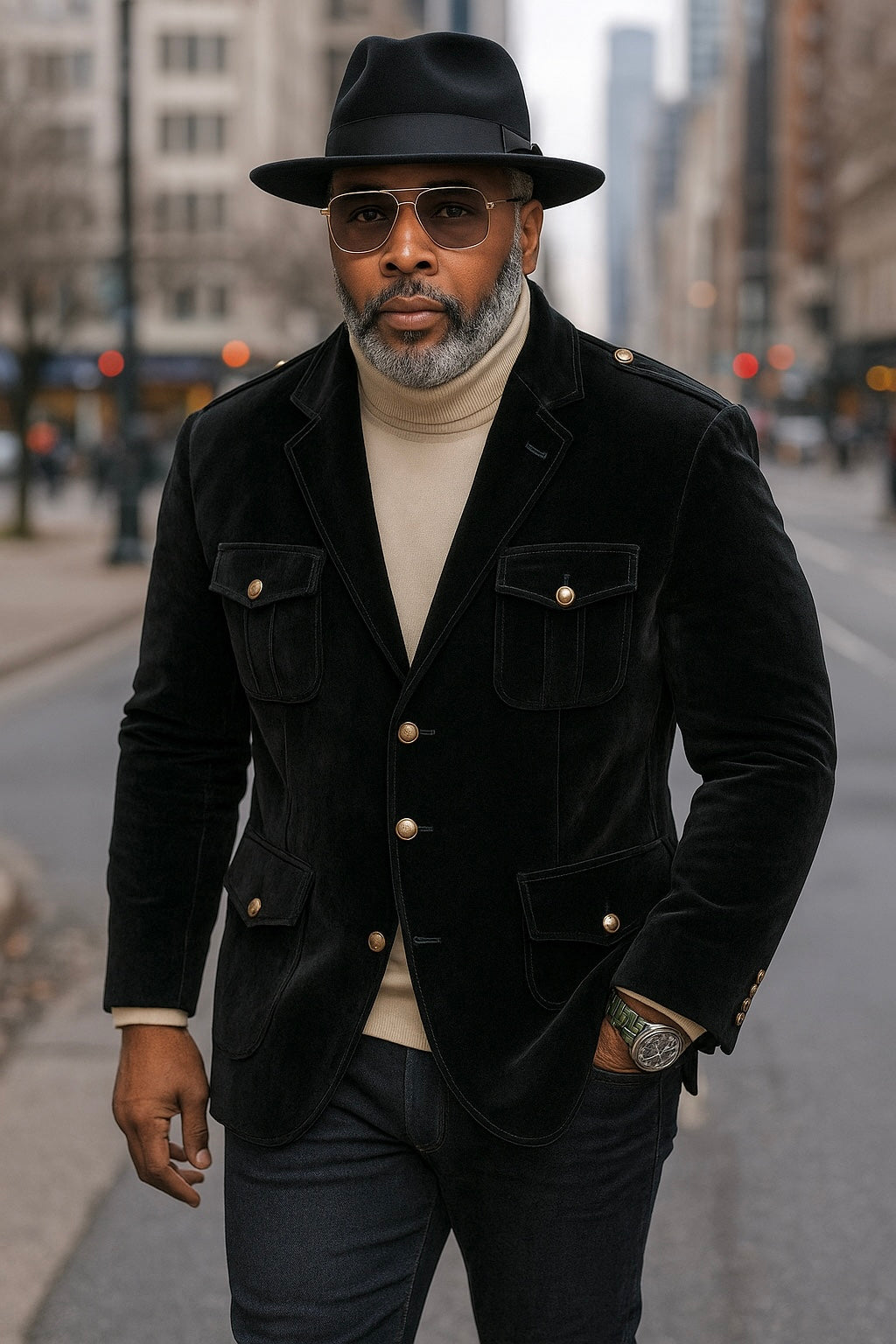 Inserch Military Blazer 569 (Black)