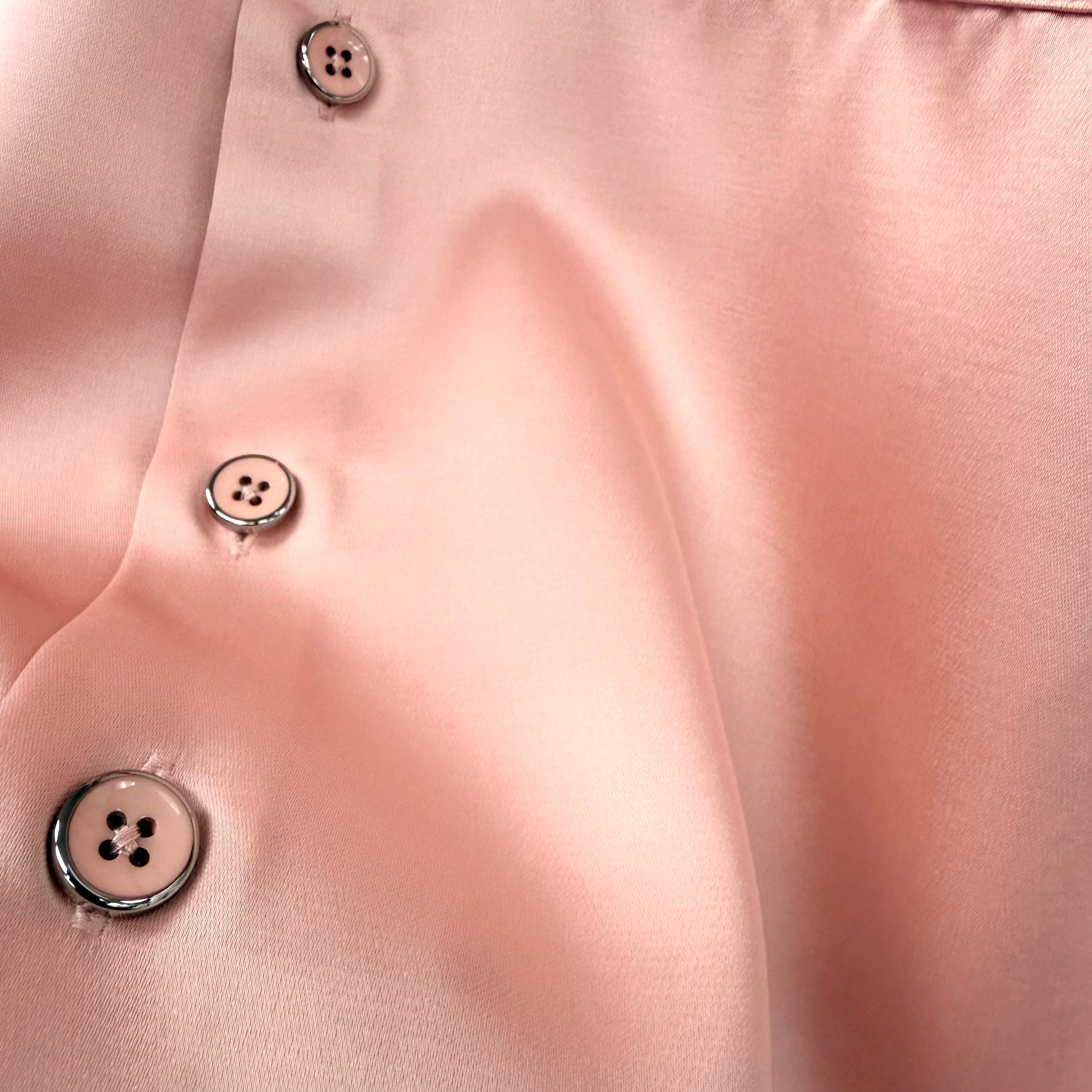 Lanzino Men's Pink Shirt Pant Set