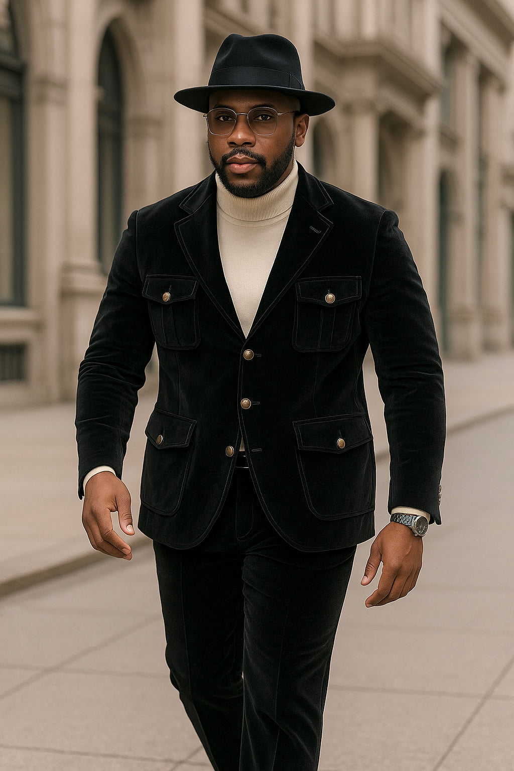 Inserch Military Blazer 569 (Black)