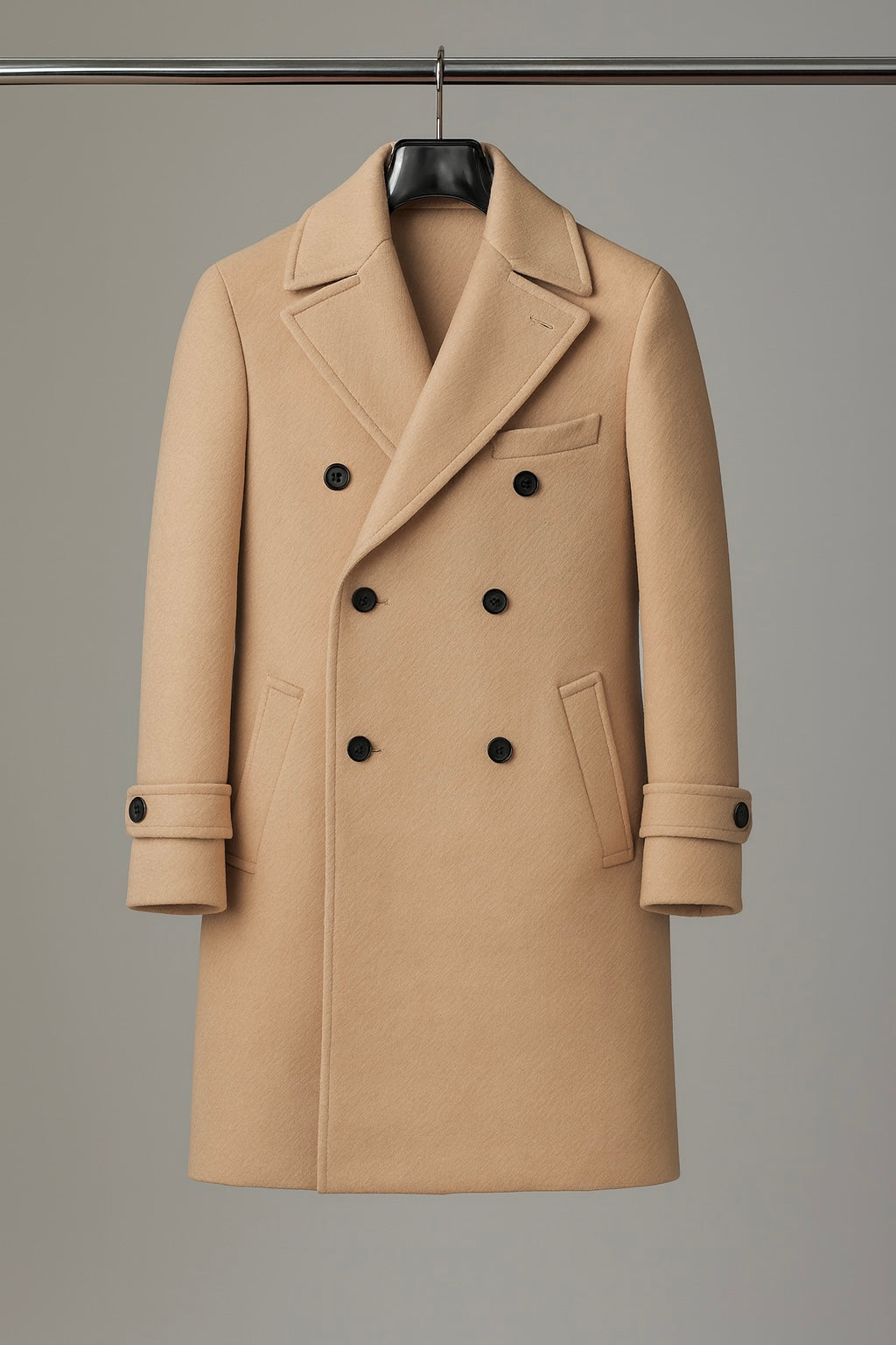 Cigar "Brentwood" 3/4 Length DB Peacoat (Oatmeal)
