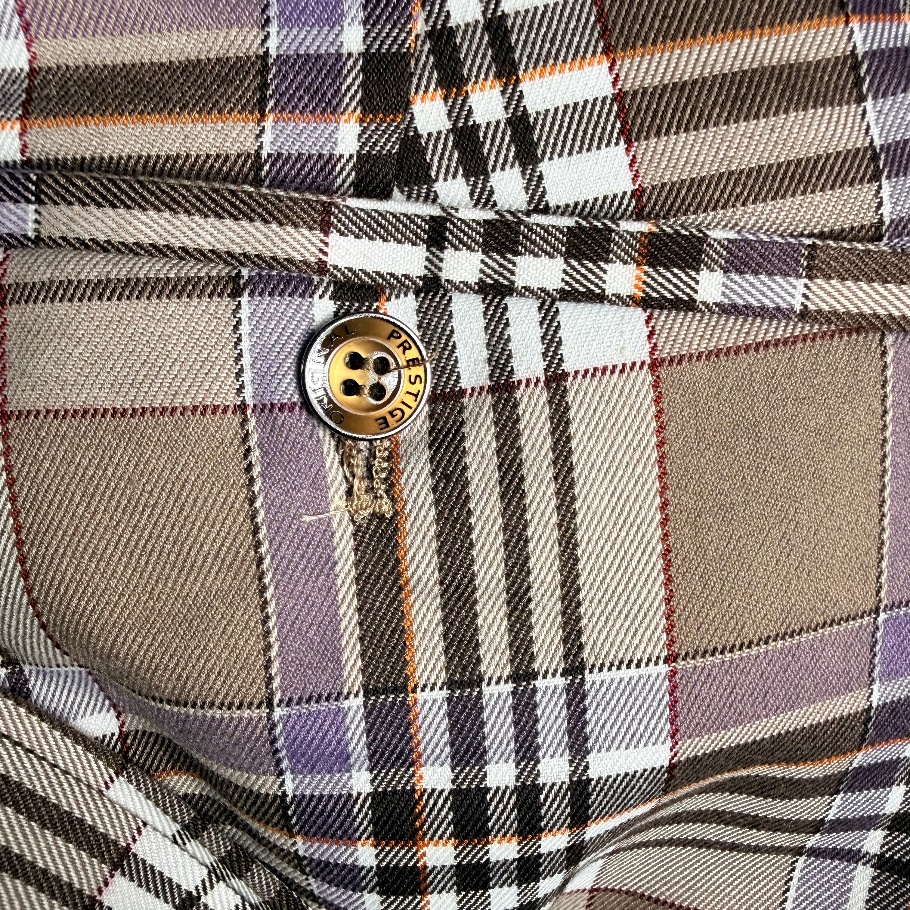 Prestige Men’s Plaid Dress Pants – Tan 4