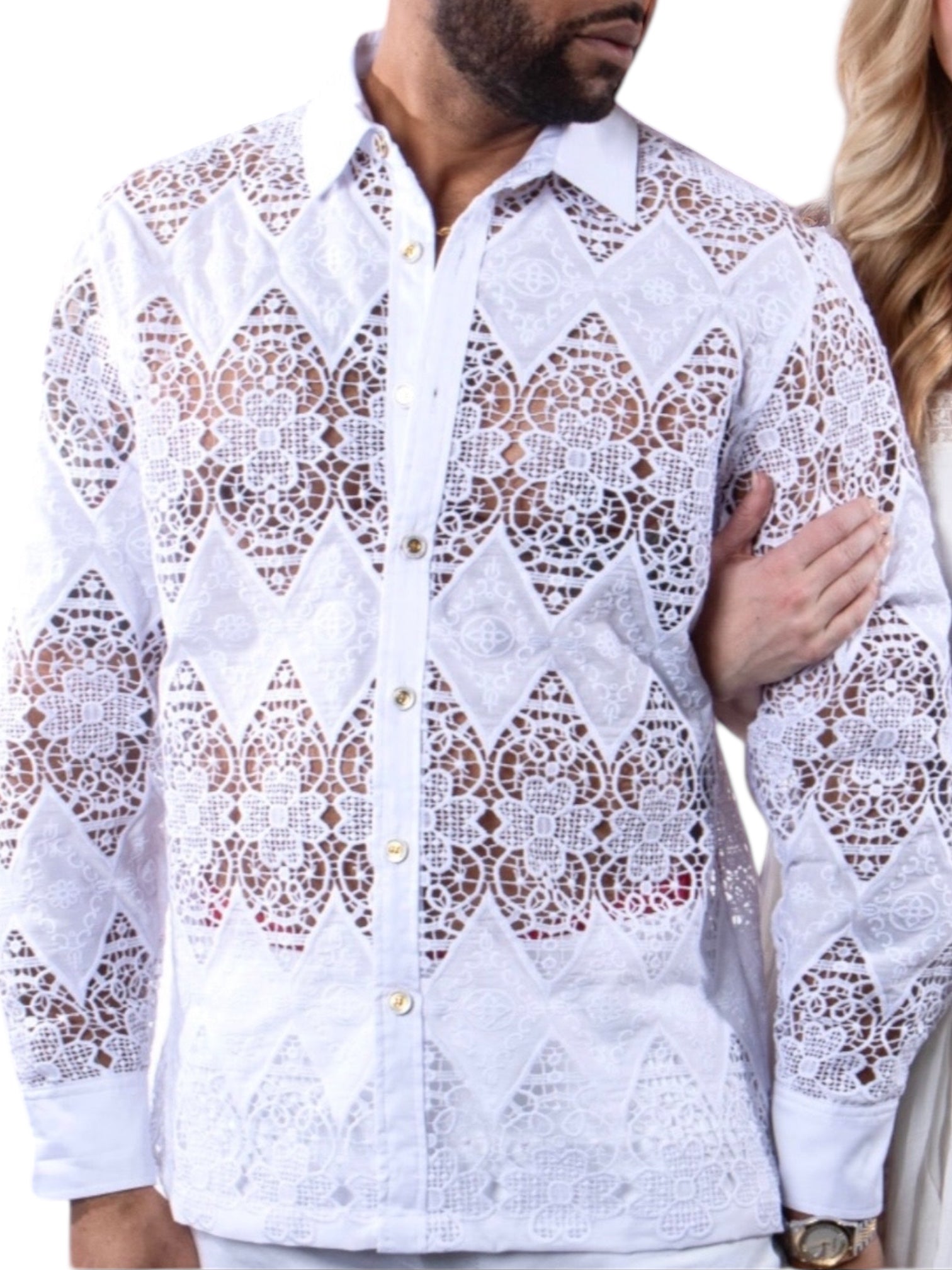 Prestige "Stealth" Lace Shirt (White)