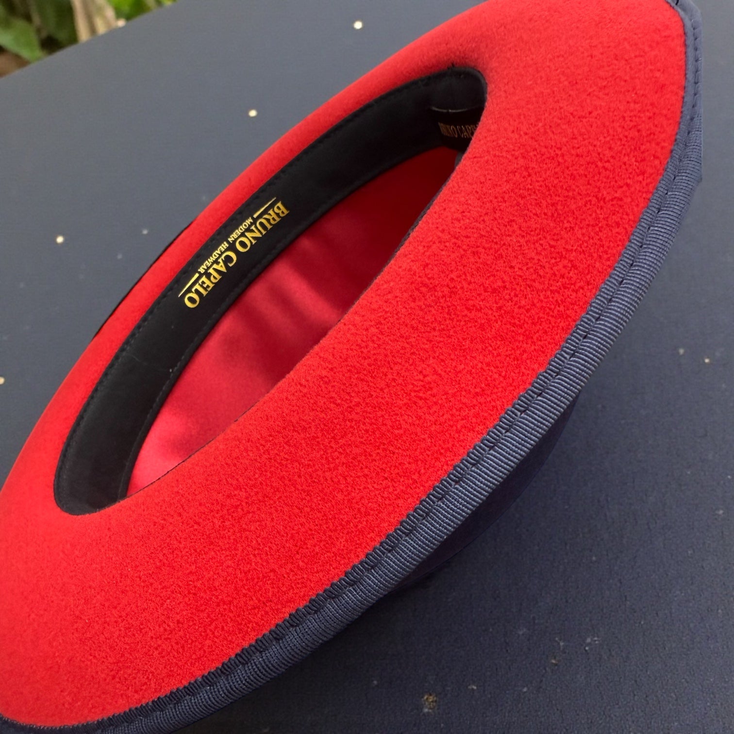 Bruno Capelo Red Bottom Hat "keenan" (Navy/Red)