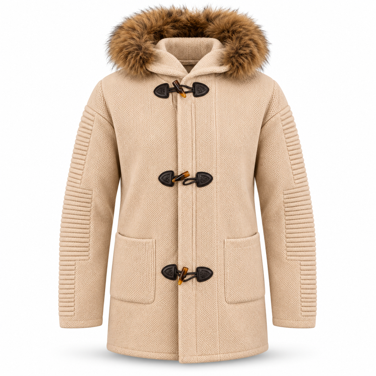 OIM "Lexington" Zip up Sweater (Warm Sand)