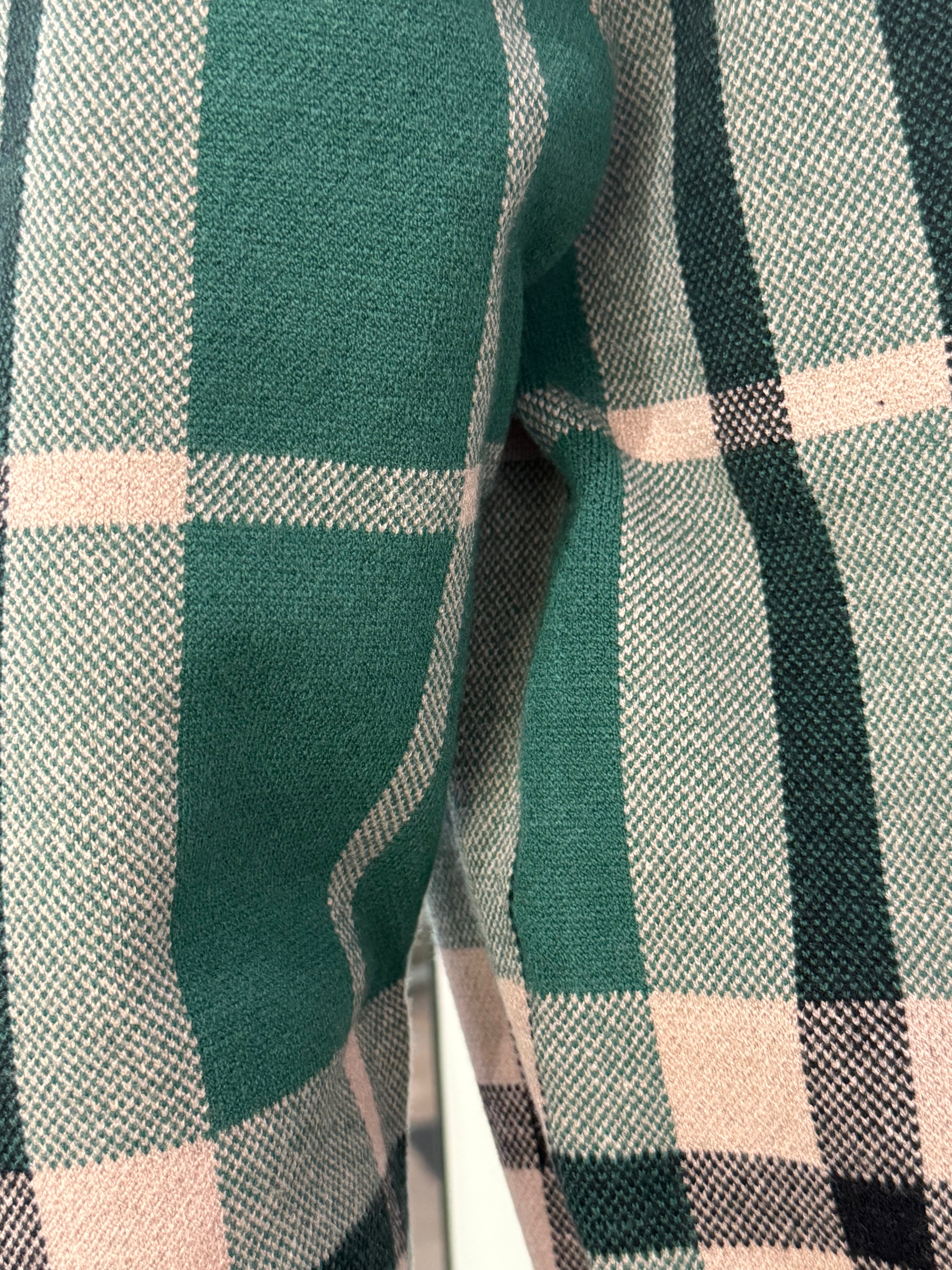 Lanzino Men’s Knit Button-Up Sweater – Green