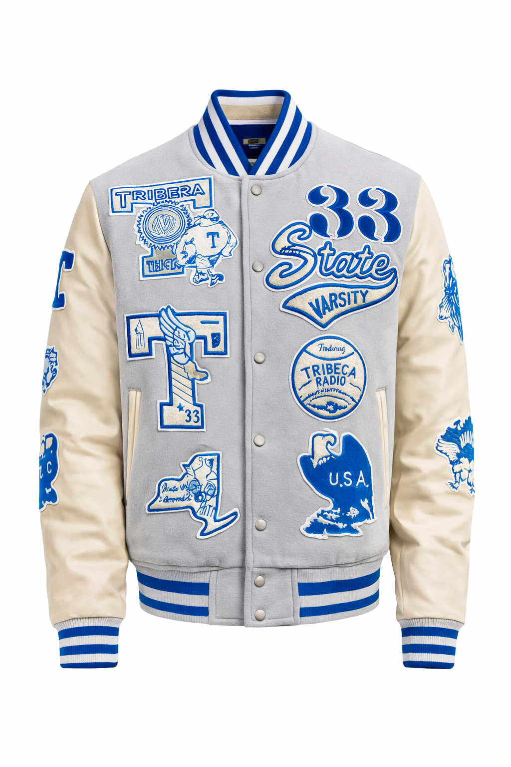 Jordan Craig Men’s Wool Bomber Jacket – Grey